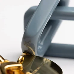 Vanessa Baroni Schlusselanhanger|Squared Key Ring Pigeon Blu