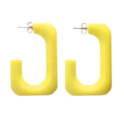 Vanessa Baroni Ohrringe|Squared Single Earring Large Yellow