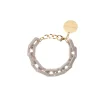 Vanessa Baroni Armbänder|Tank Bracelet Matt Grey