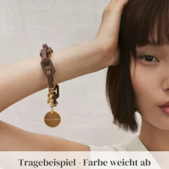 Vanessa Baroni Armbänder|Tank Bracelet Matt Pigeon Blue