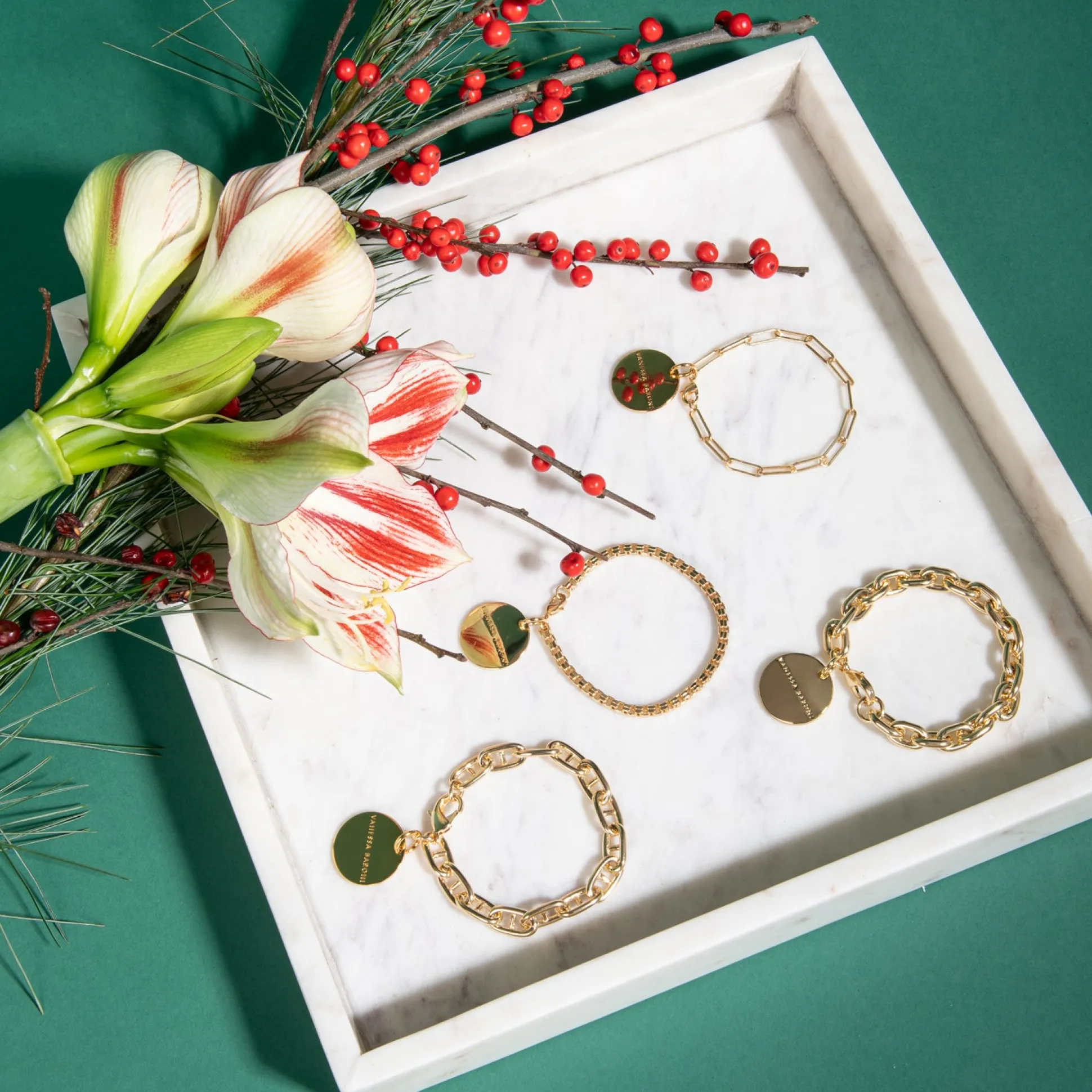 Vanessa Baroni Armbänder|Tank Gold Bracelet