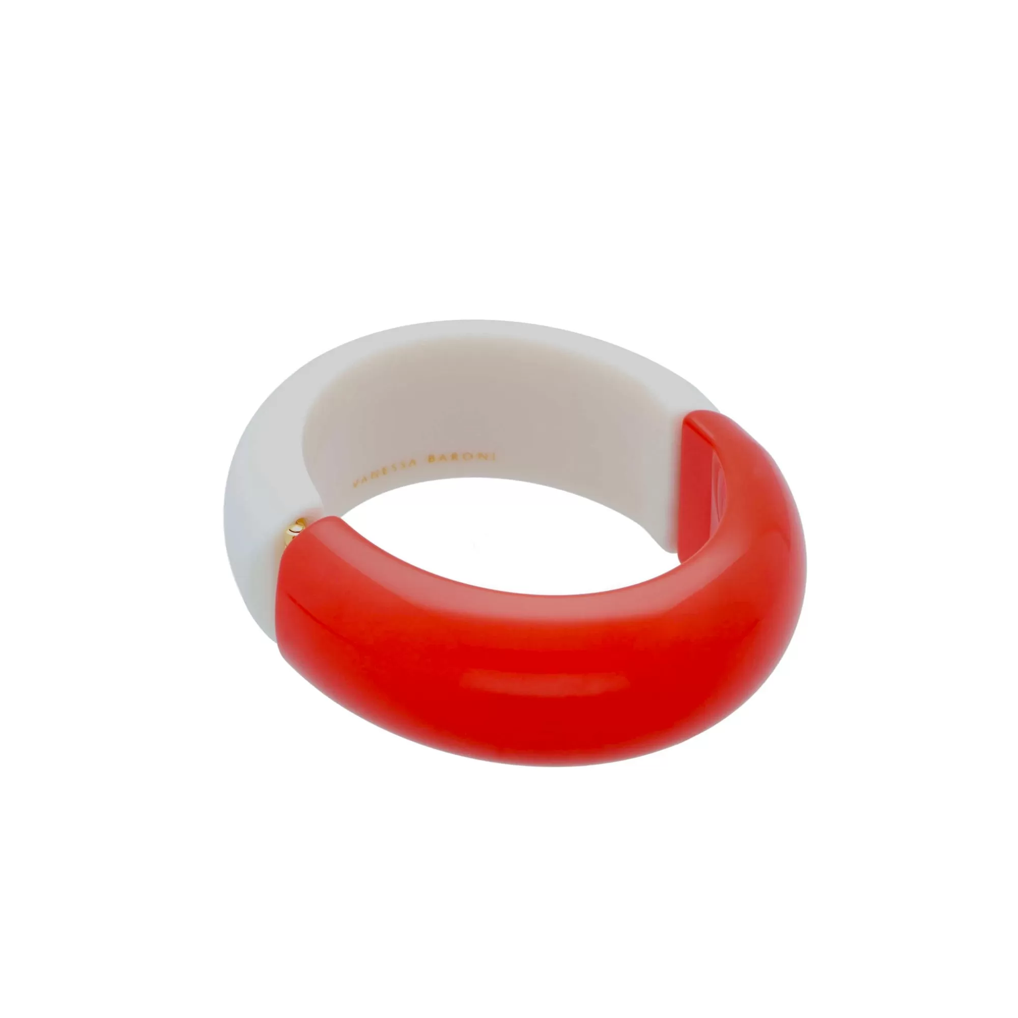 Outlet Vanessa Baroni 2 Color Bangle - Red Off White