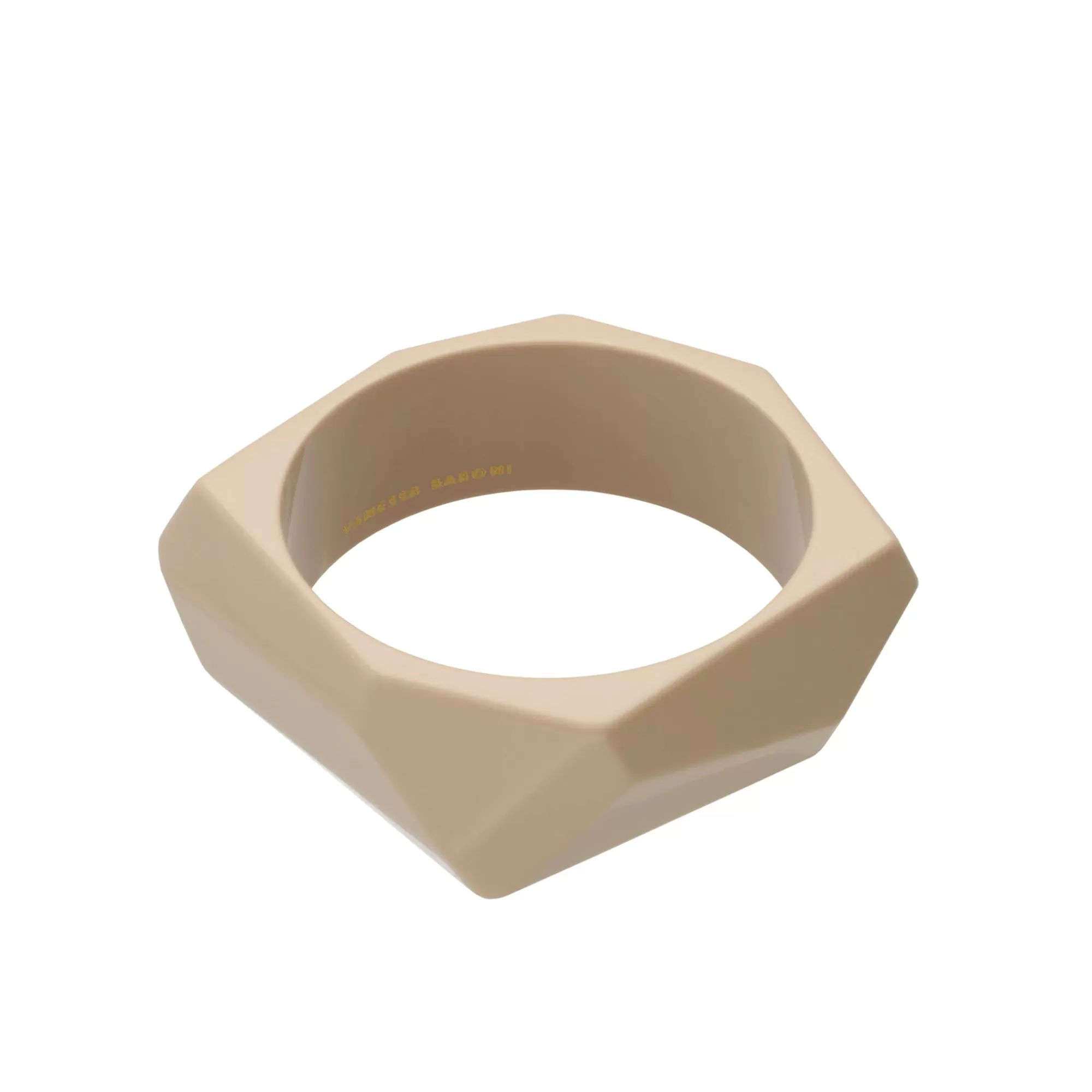 Fashion Vanessa Baroni Asymmetric Bangle Beige