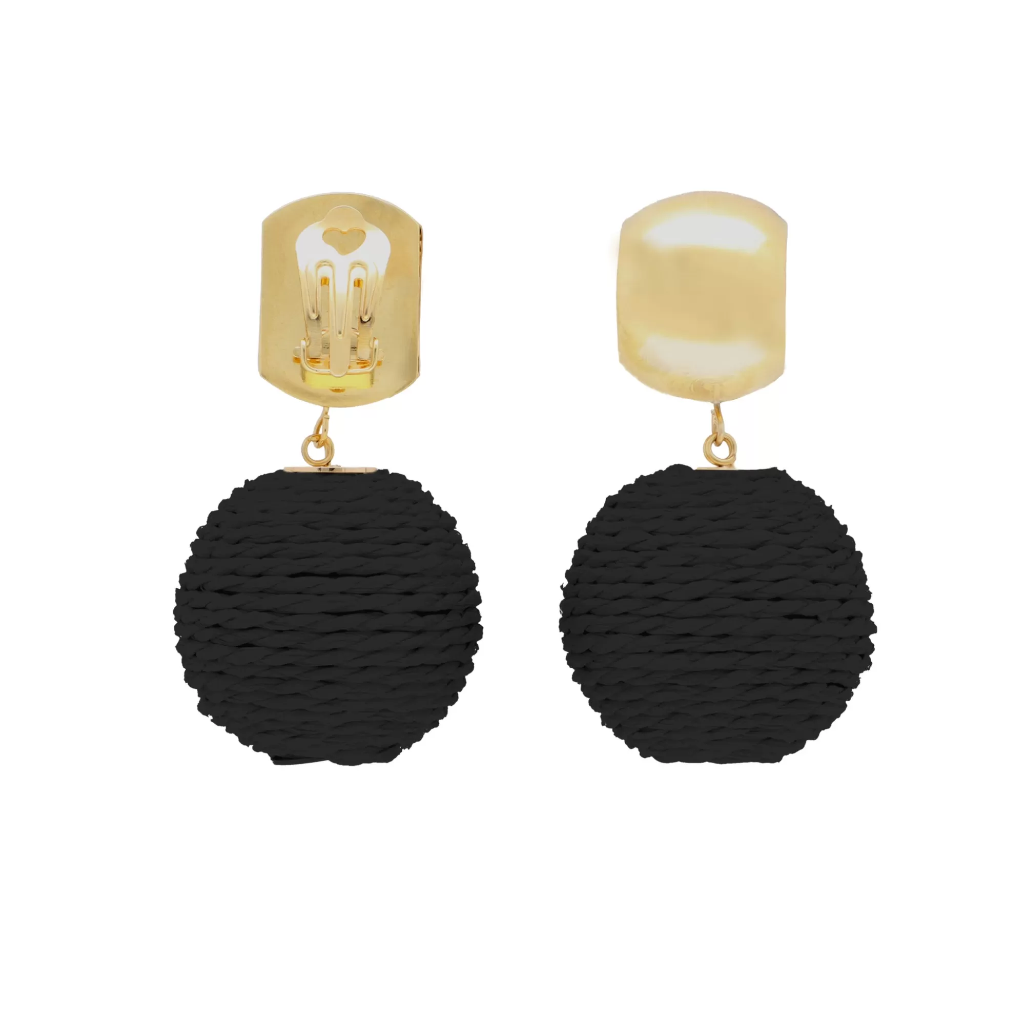 Outlet Vanessa Baroni Bast Earring Black