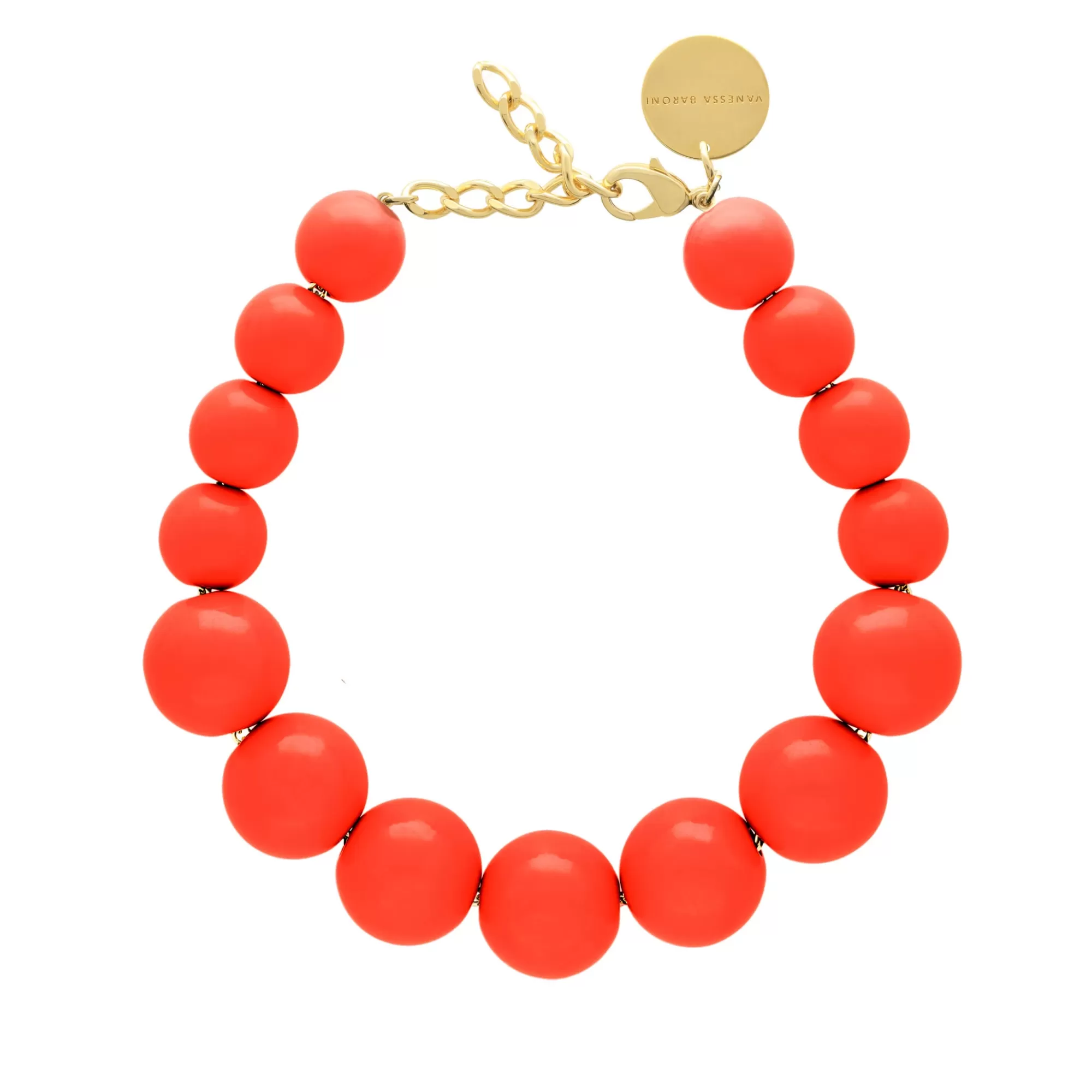 Hot Vanessa Baroni Beads Necklace Coral