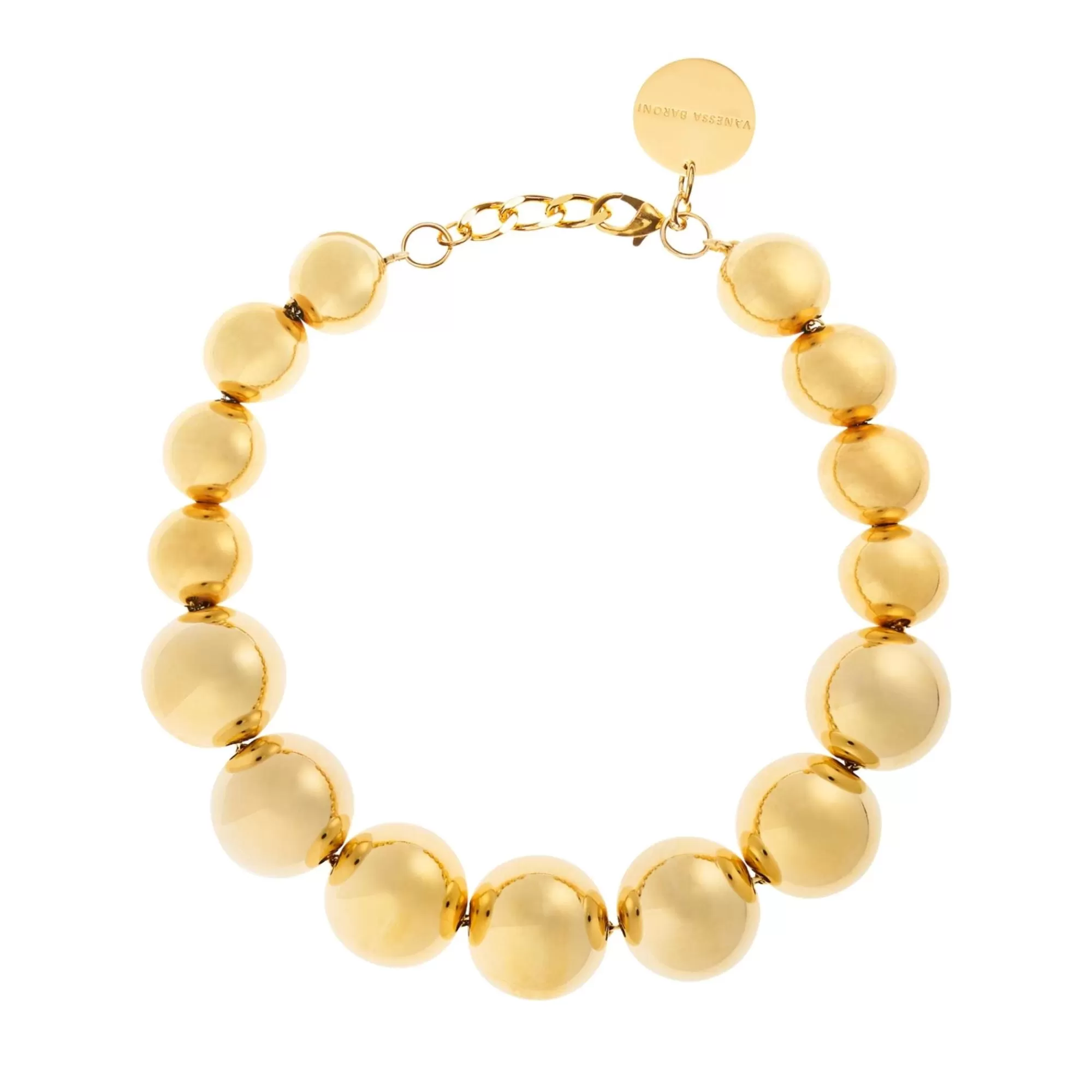 Hot Vanessa Baroni Beads Necklace Gold