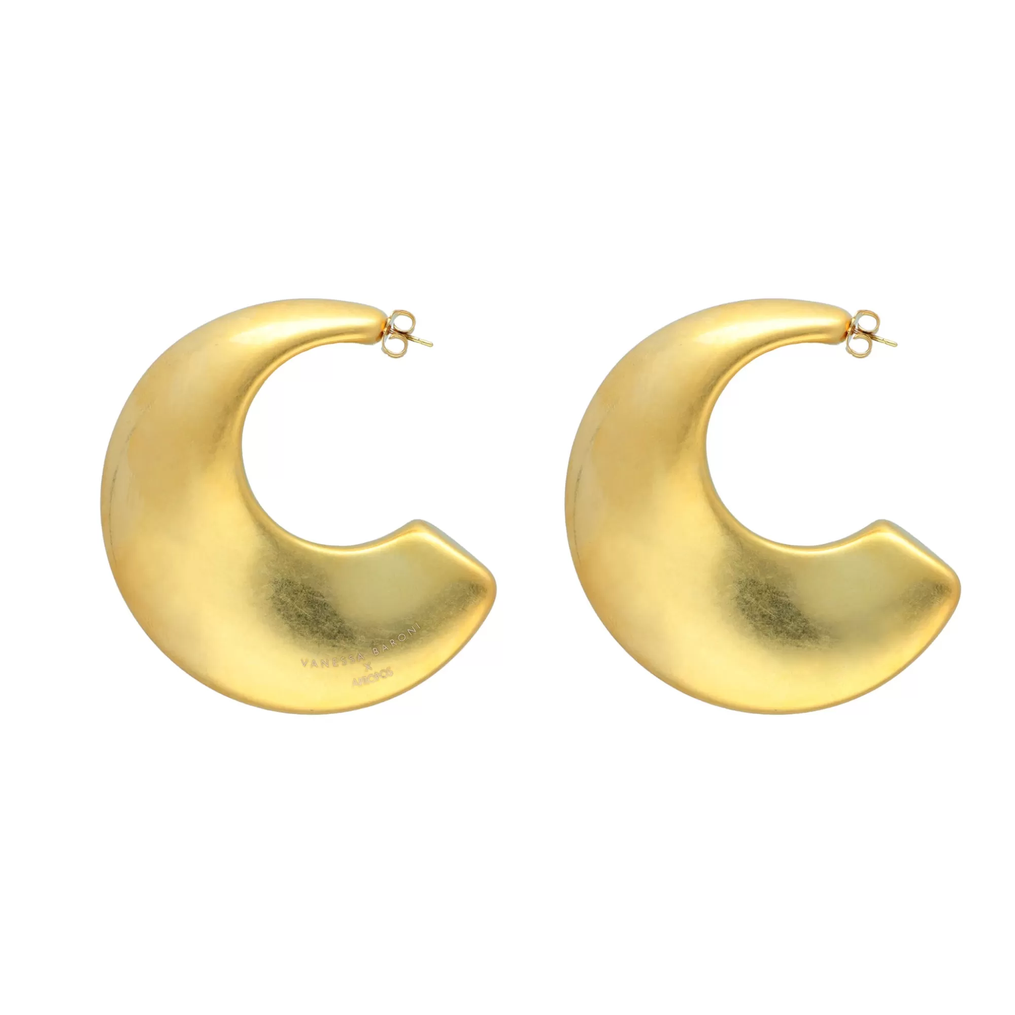 Online Vanessa Baroni Big Moon Earring Gold X Apropos