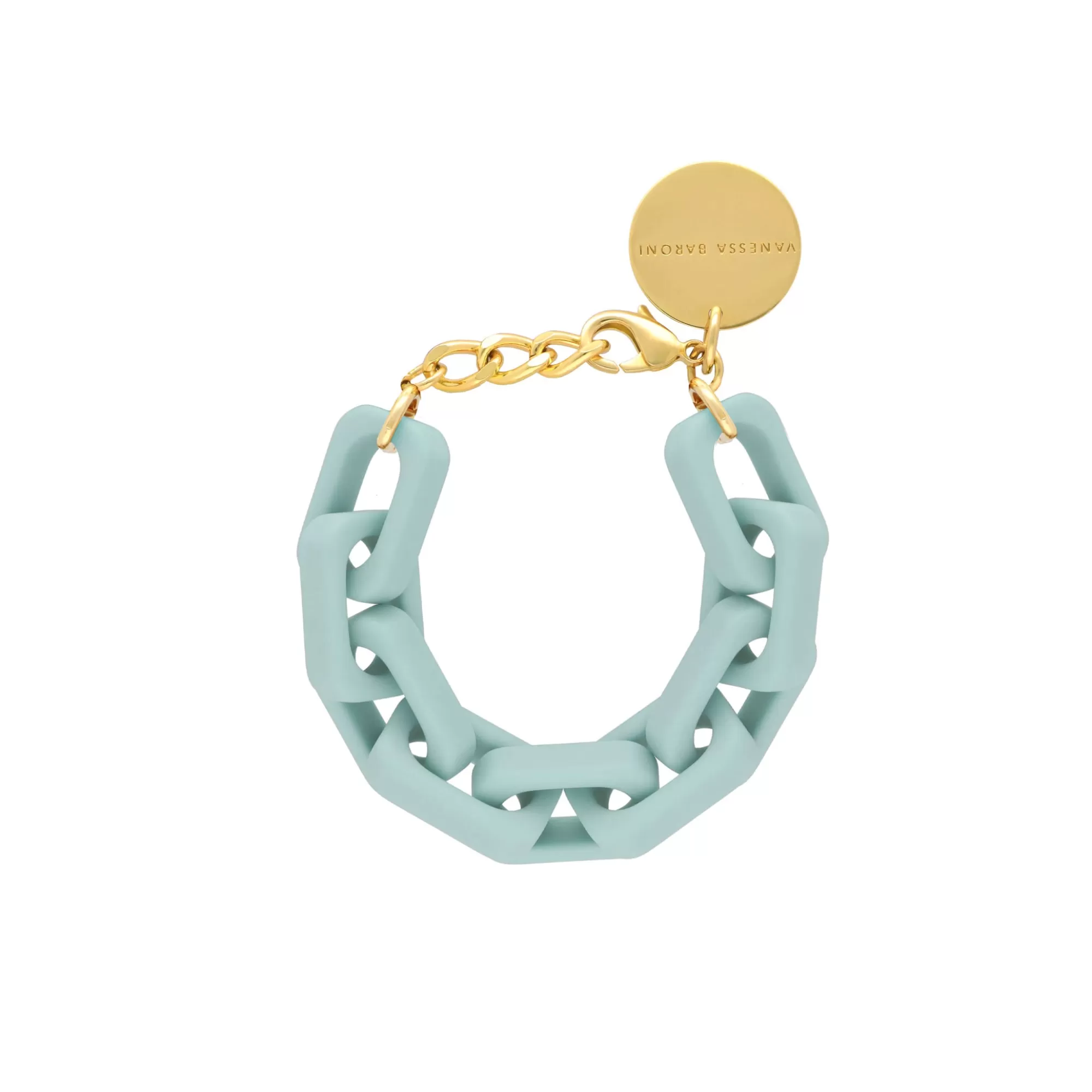 Outlet Vanessa Baroni Big Tank Bracelet Matt Baby Blue