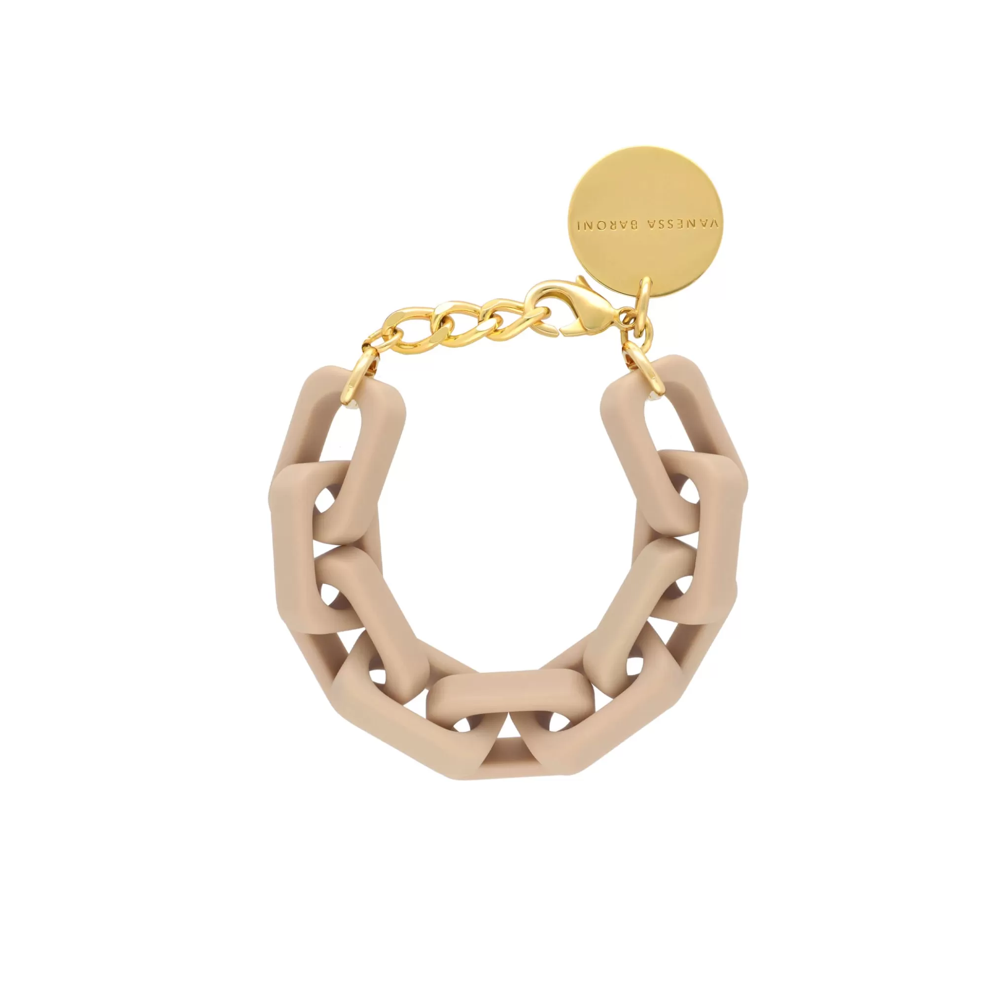 Cheap Vanessa Baroni Big Tank Bracelet Matt Beige