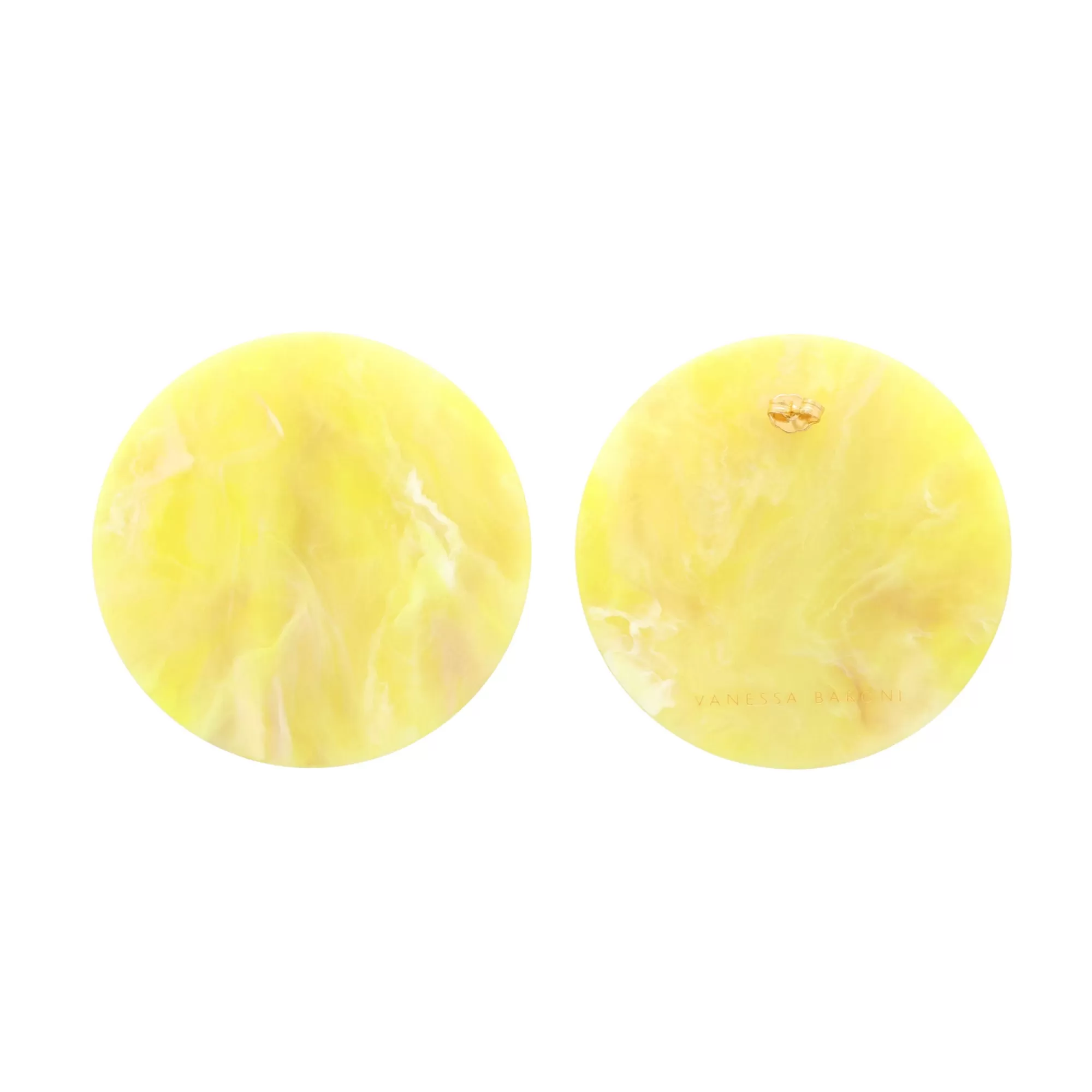 Discount Vanessa Baroni Disc Earring Yellow Marble