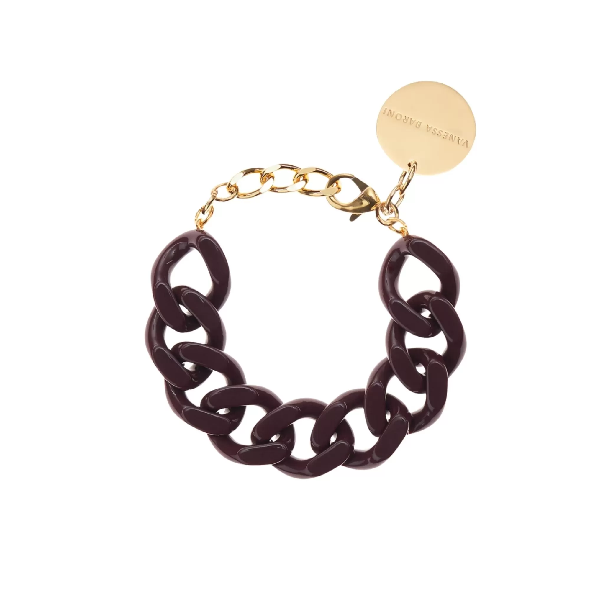 Outlet Vanessa Baroni Flat Chain Bracelet Aubergine