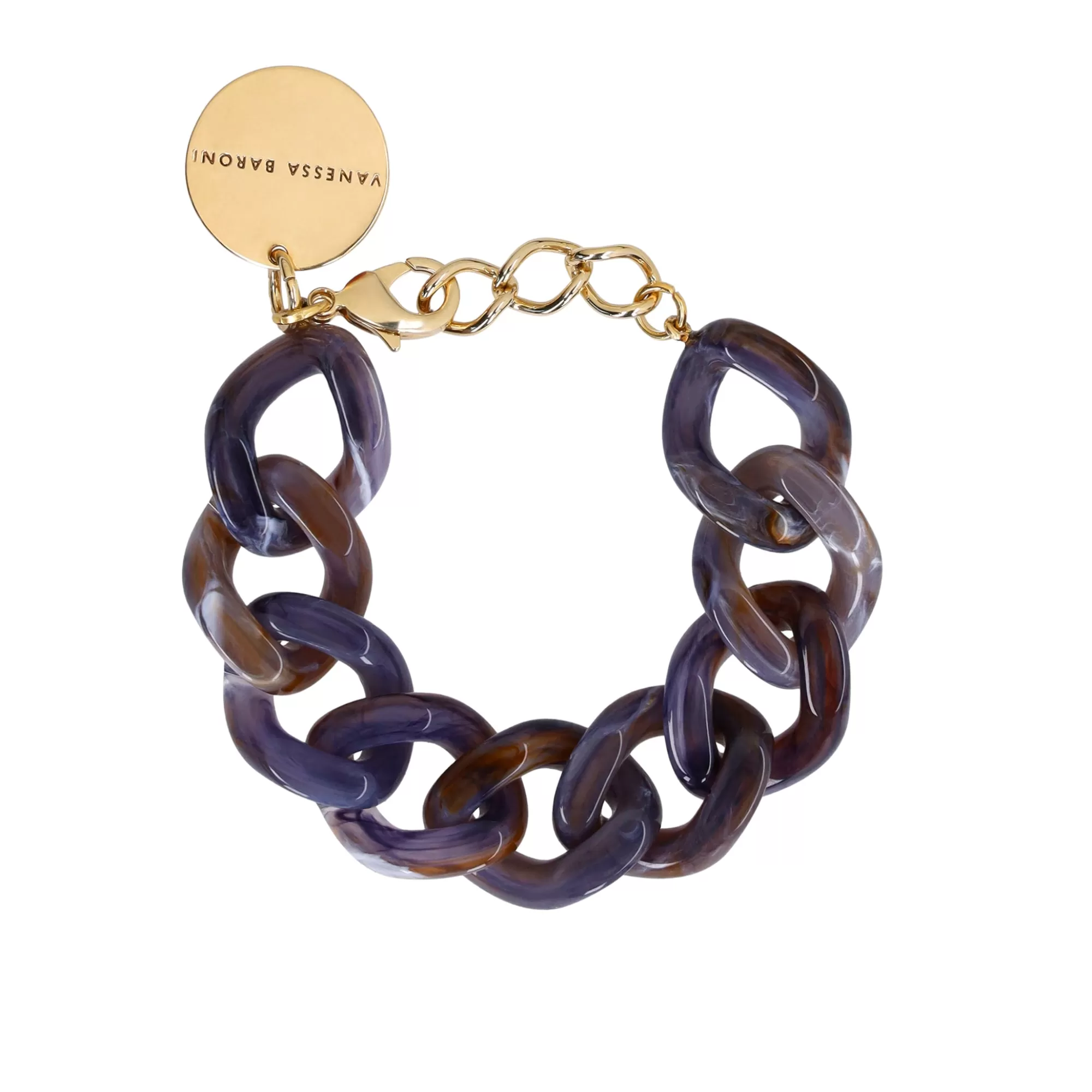 Cheap Vanessa Baroni Flat Chain Bracelet Blue-Multicolor