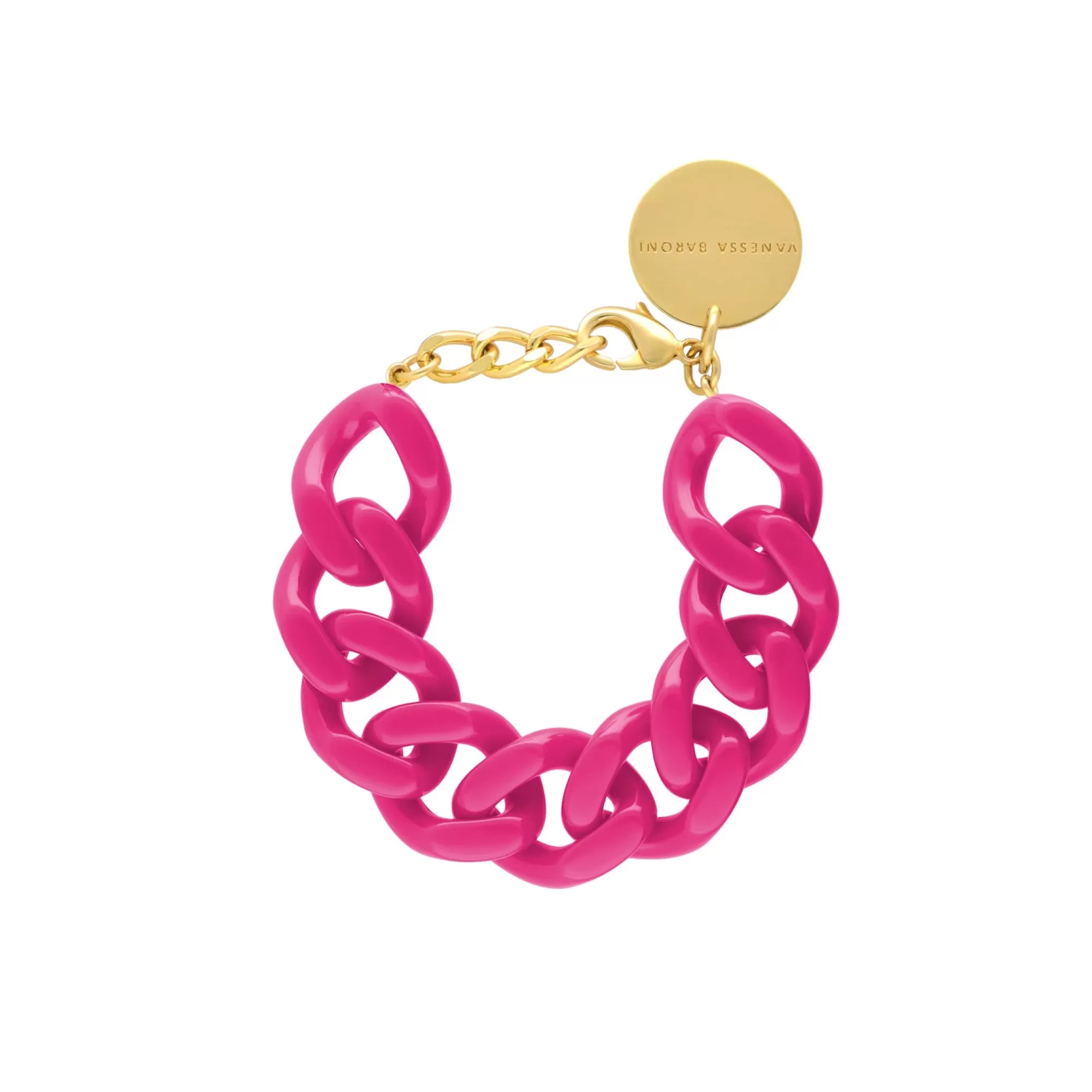 Online Vanessa Baroni Flat Chain Bracelet Fuchsia