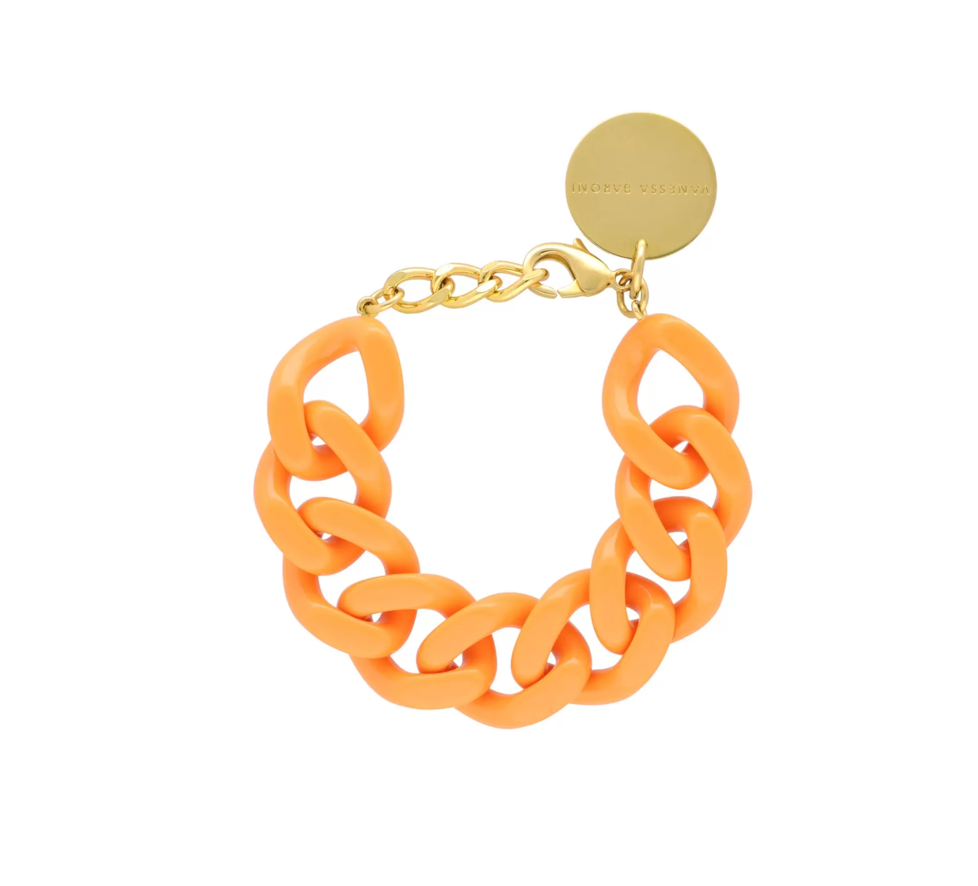 Cheap Vanessa Baroni Flat Chain Bracelet Light Orange