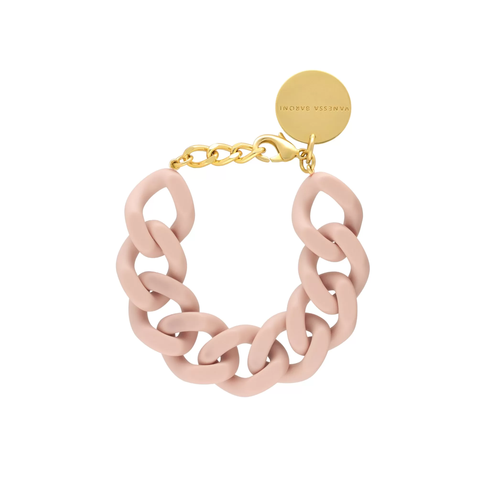 Online Vanessa Baroni Flat Chain Bracelet Matt Baby Rose