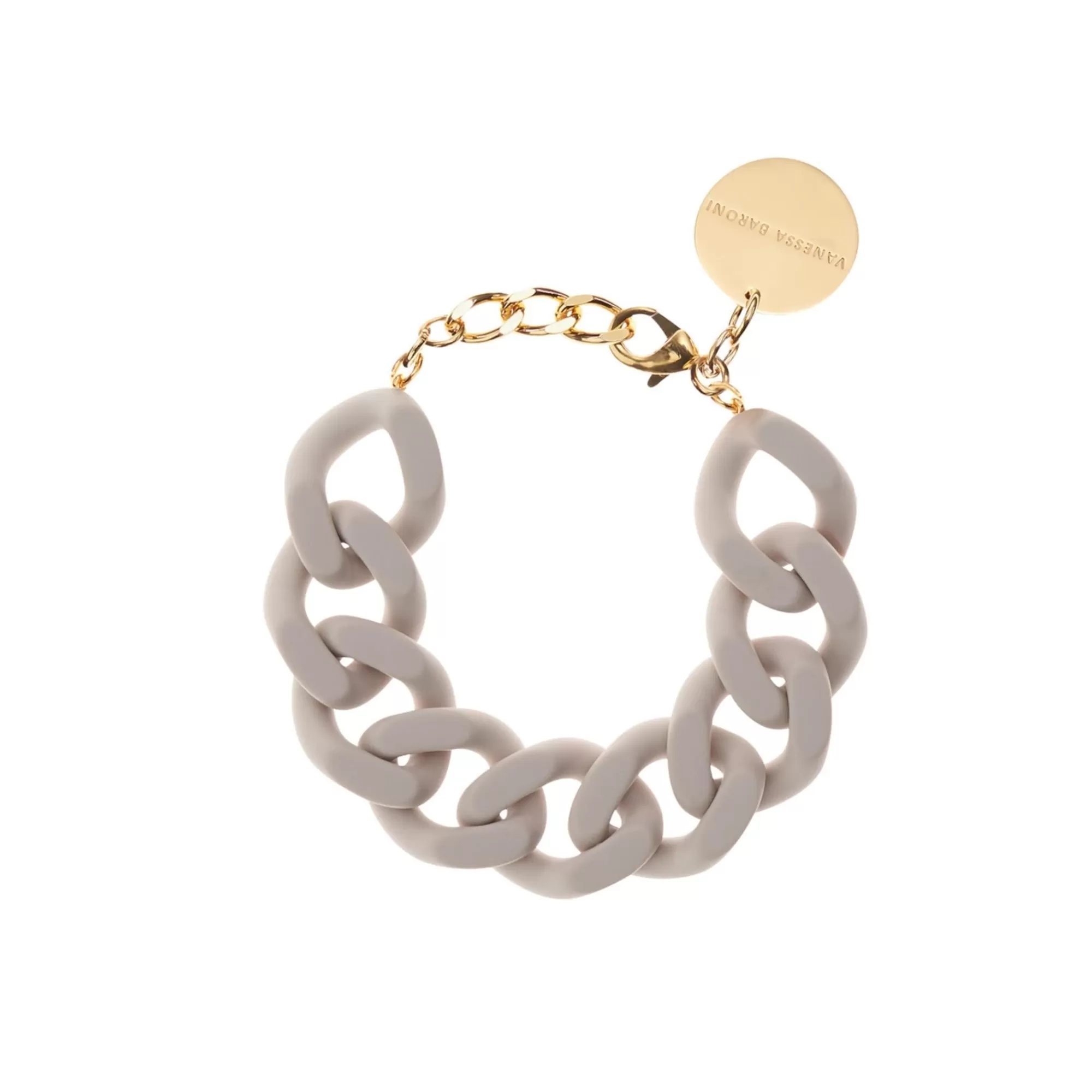 Cheap Vanessa Baroni Flat Chain Bracelet Matt Grey