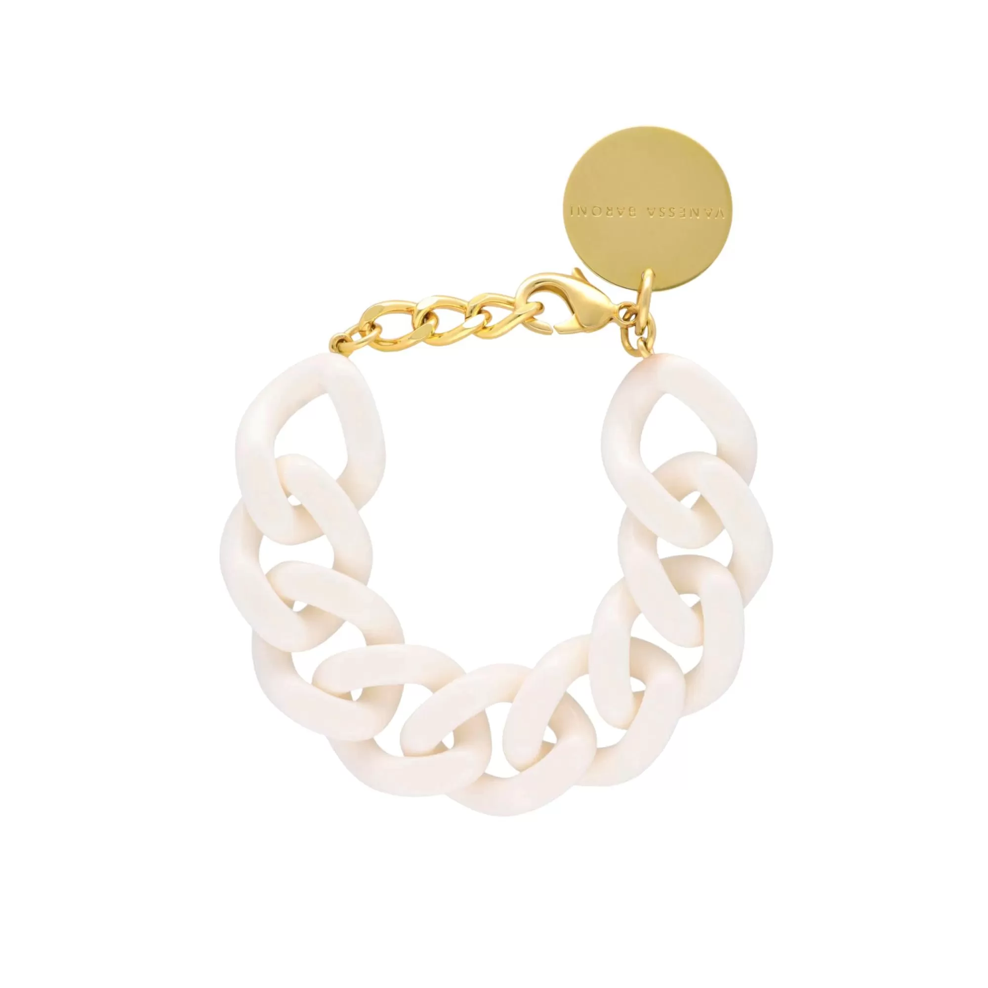 Store Vanessa Baroni Flat Chain Bracelet Off-White