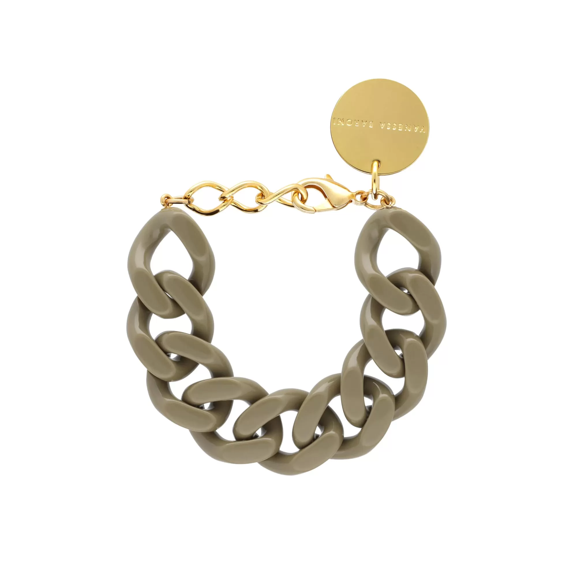 Flash Sale Vanessa Baroni Flat Chain Bracelet Olive