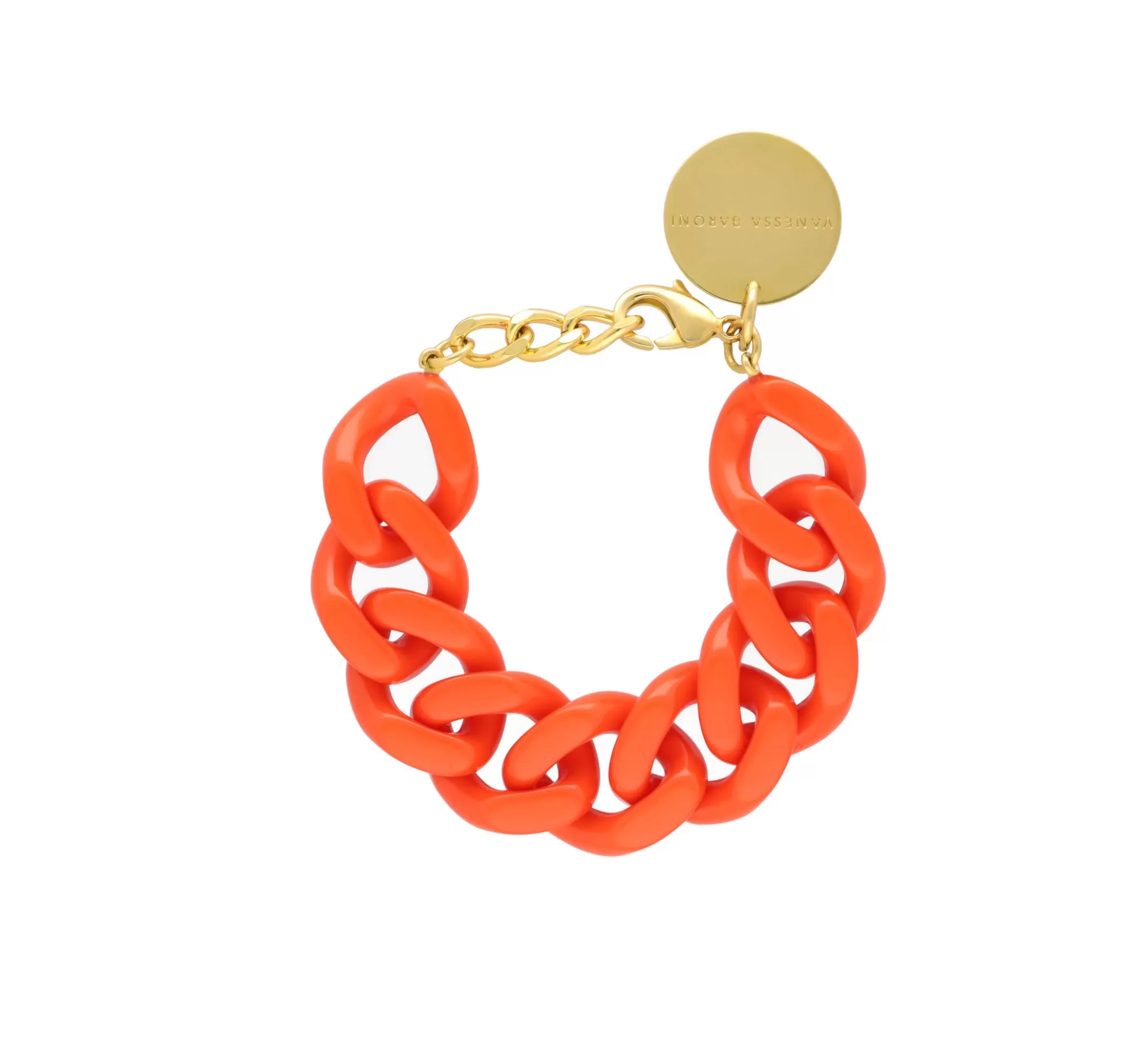 Best Vanessa Baroni Flat Chain Bracelet Orange