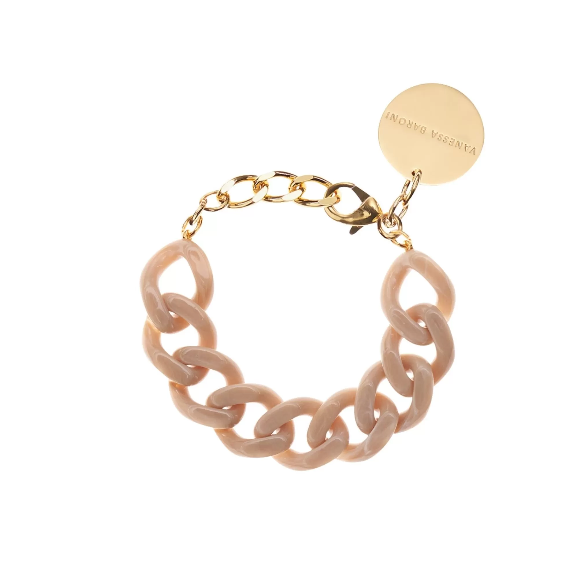 Outlet Vanessa Baroni Flat Chain Bracelet Sand Marble