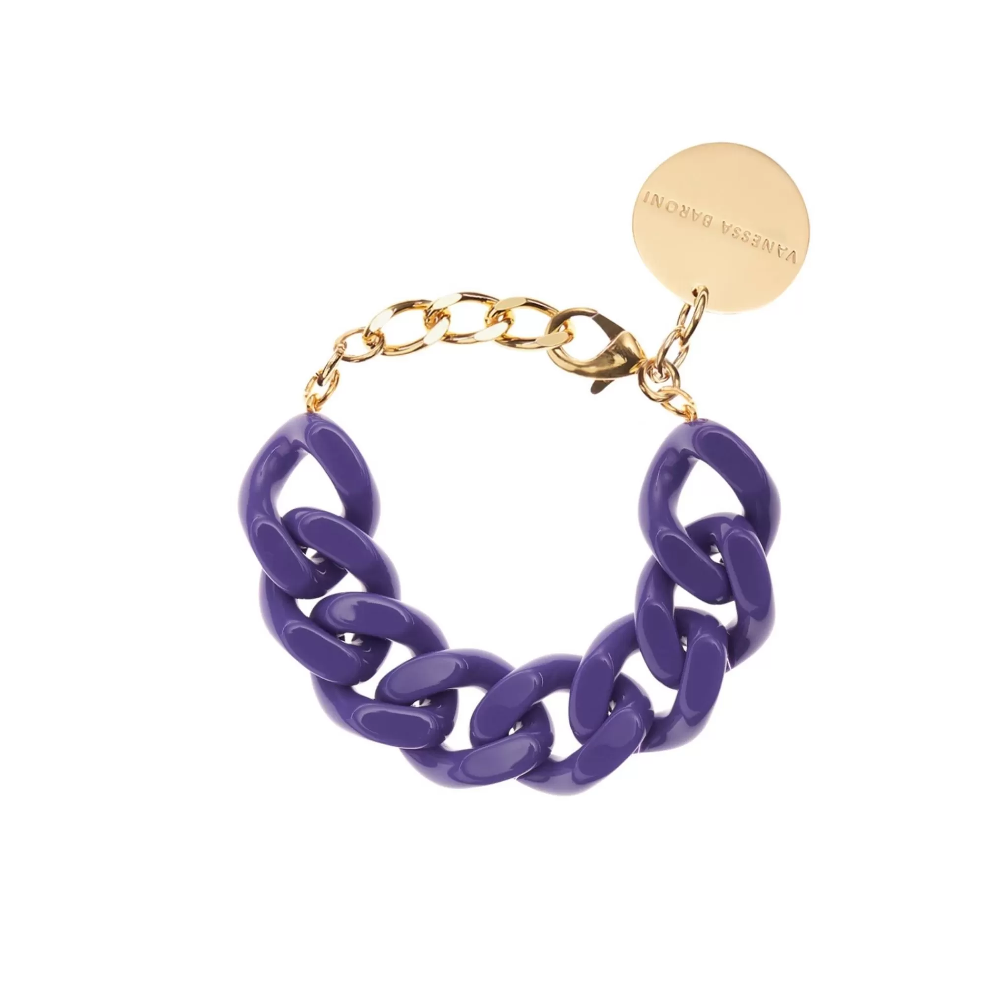 Hot Vanessa Baroni Flat Chain Bracelet Violet