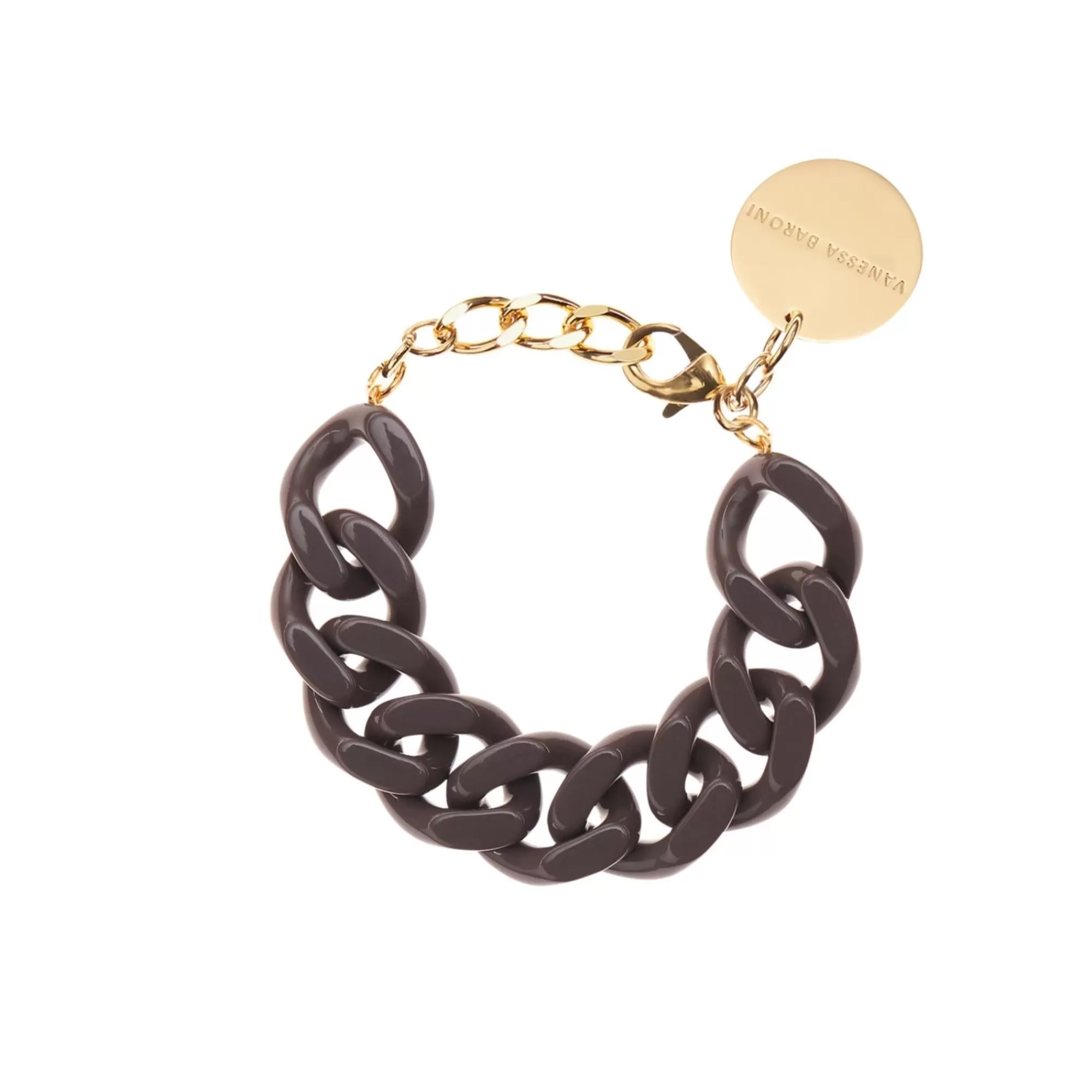 Best Vanessa Baroni Flat Chain Bracelet Winter Taupe