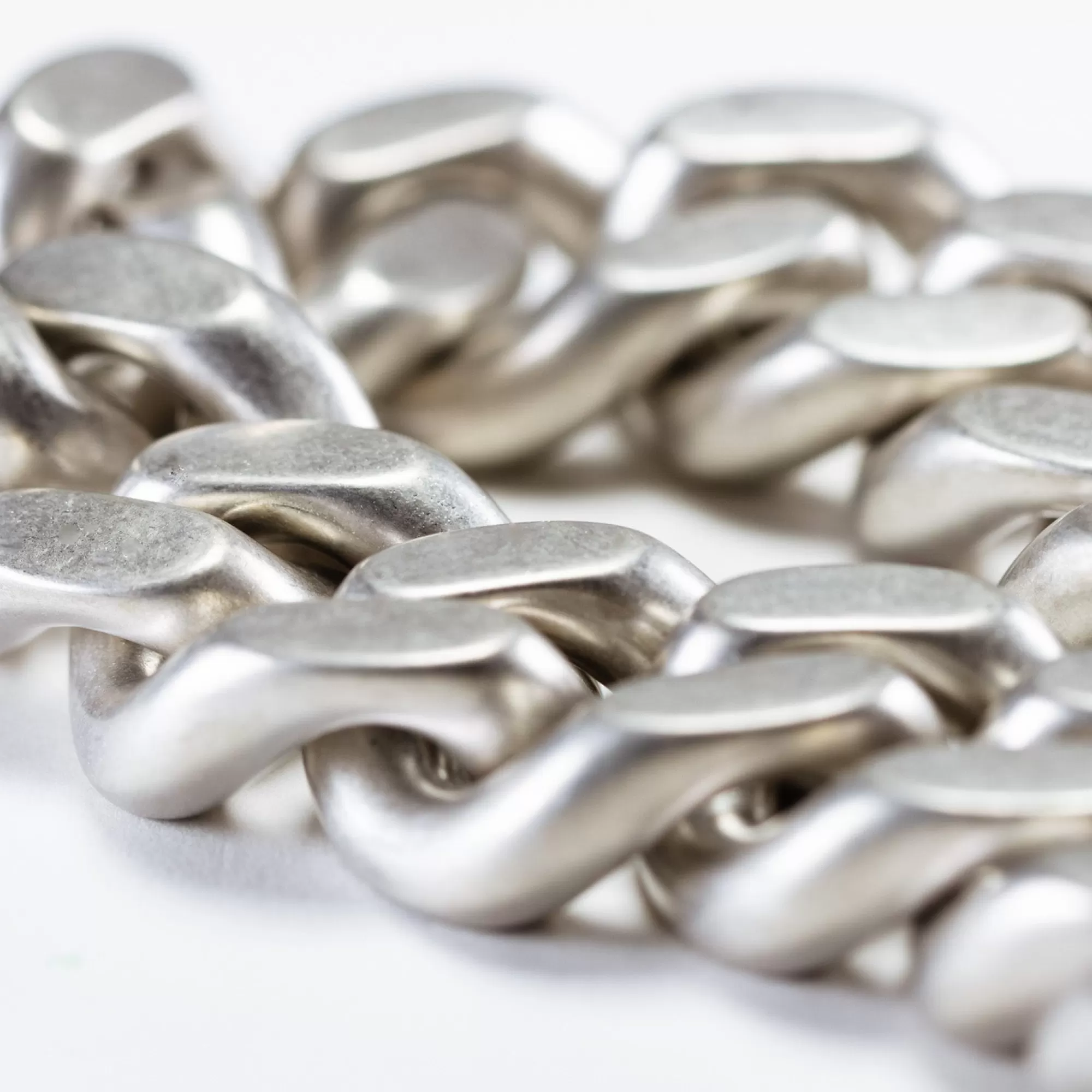 Online Vanessa Baroni Flat Chain Necklace Silver Vintage