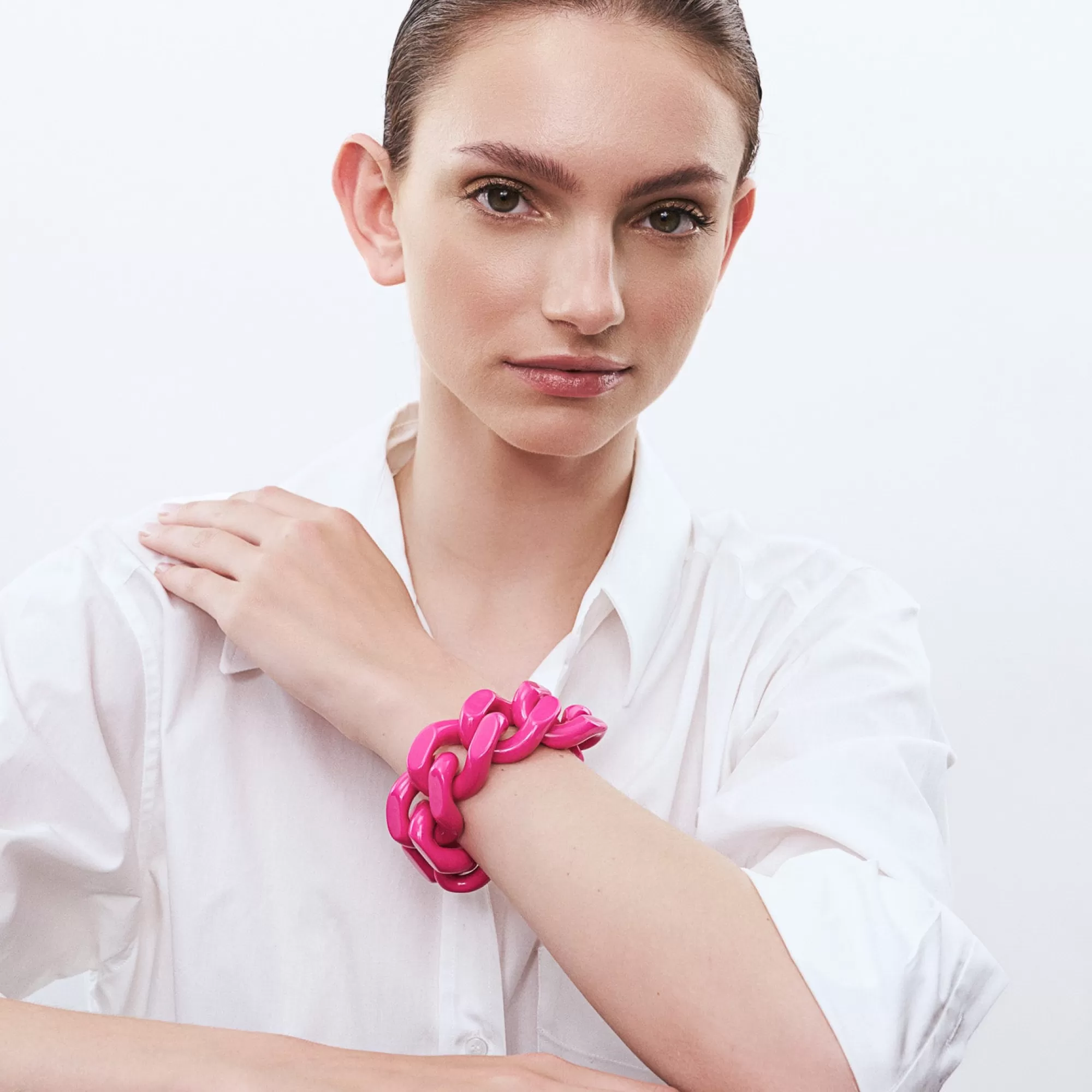 Store Vanessa Baroni Giant Bracelet Fuchsia