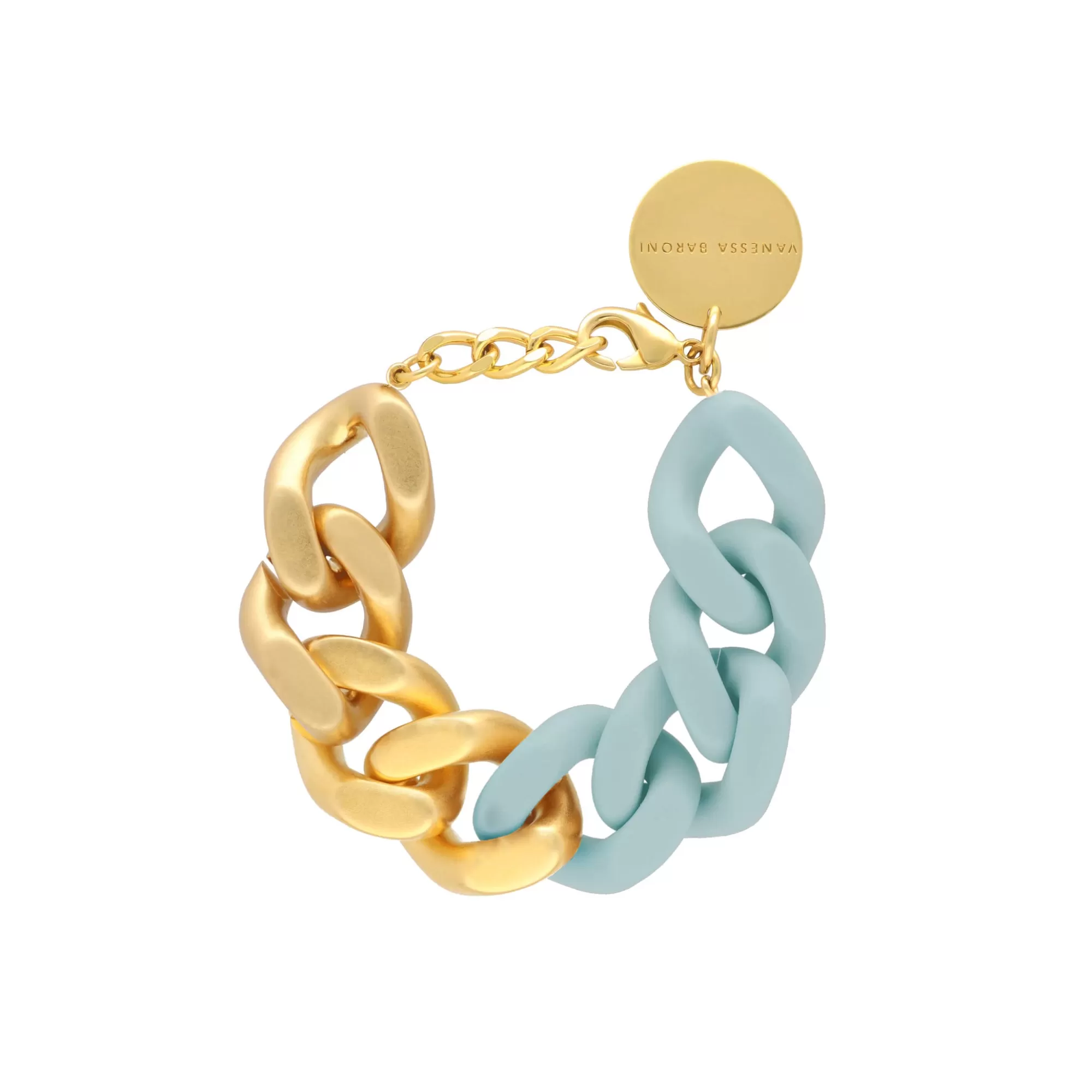 Outlet Vanessa Baroni Great Bracelet 2 Color Gold - Matt Baby Blue