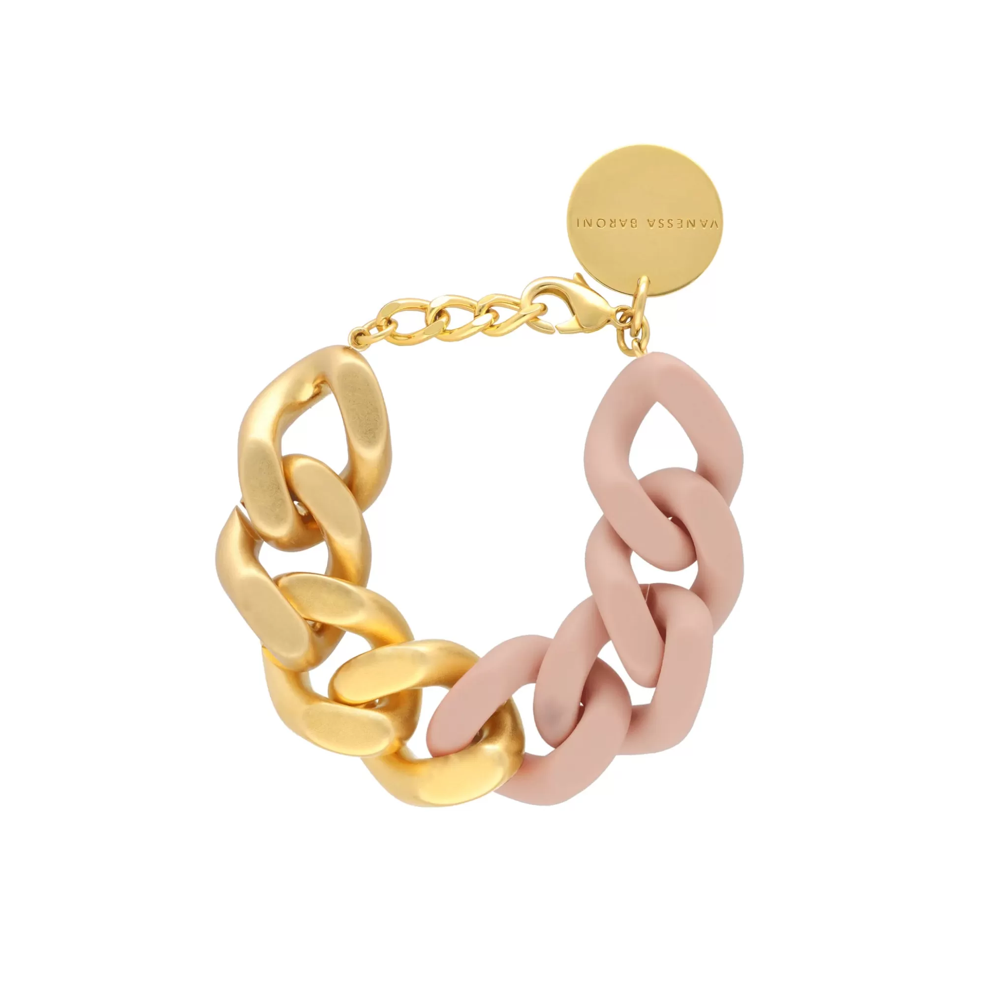 Hot Vanessa Baroni Great Bracelet 2 Color Gold - Matt Baby Rose