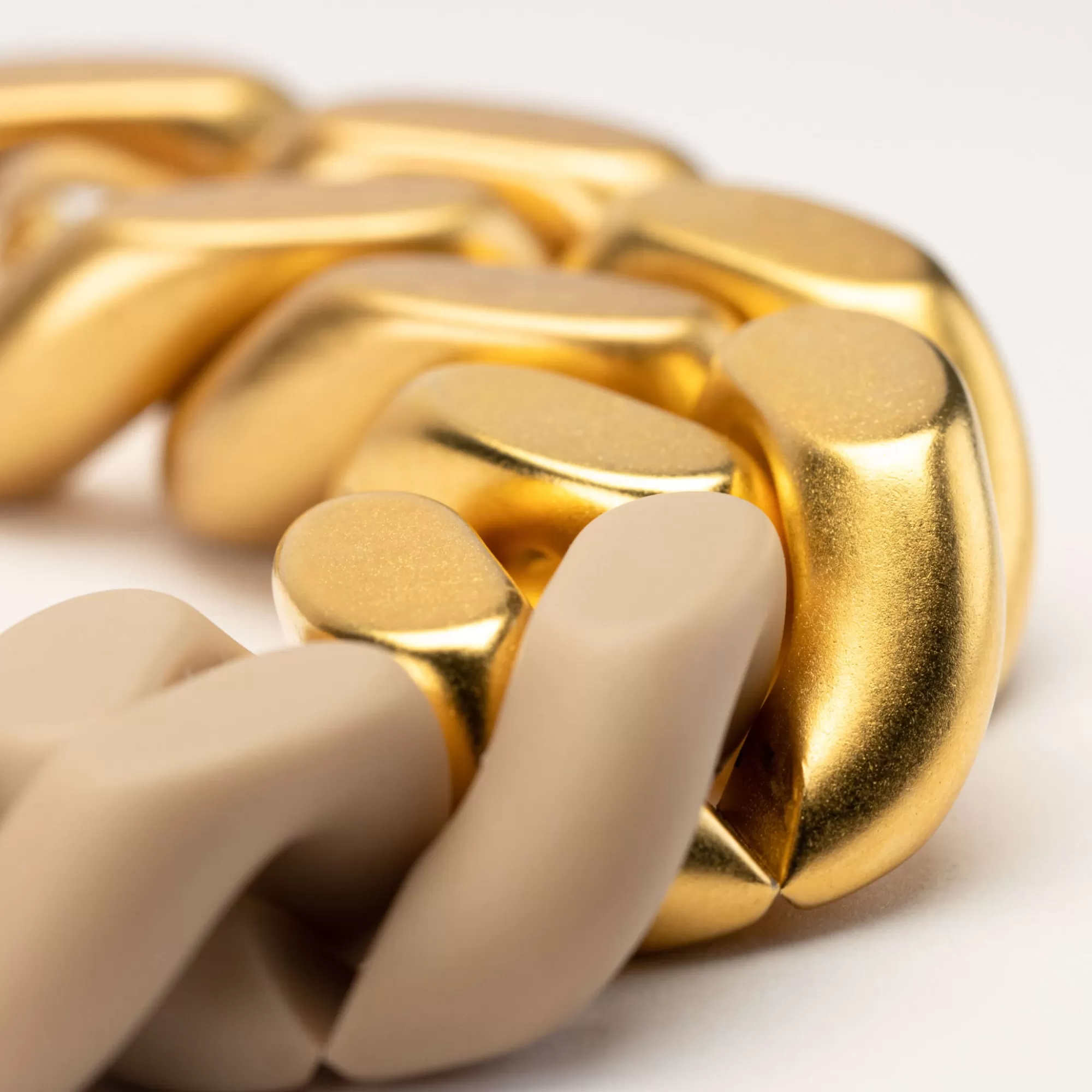 Fashion Vanessa Baroni Great Bracelet 2 Color Gold - Matt Beige