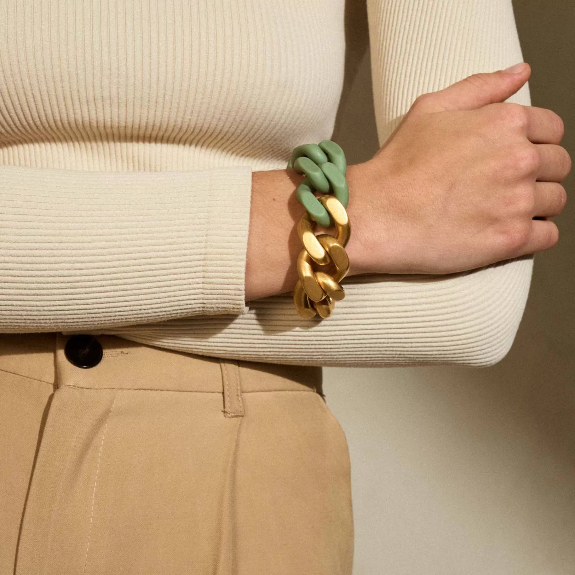 Sale Vanessa Baroni Great Bracelet 2 Color Gold - Matt Mint