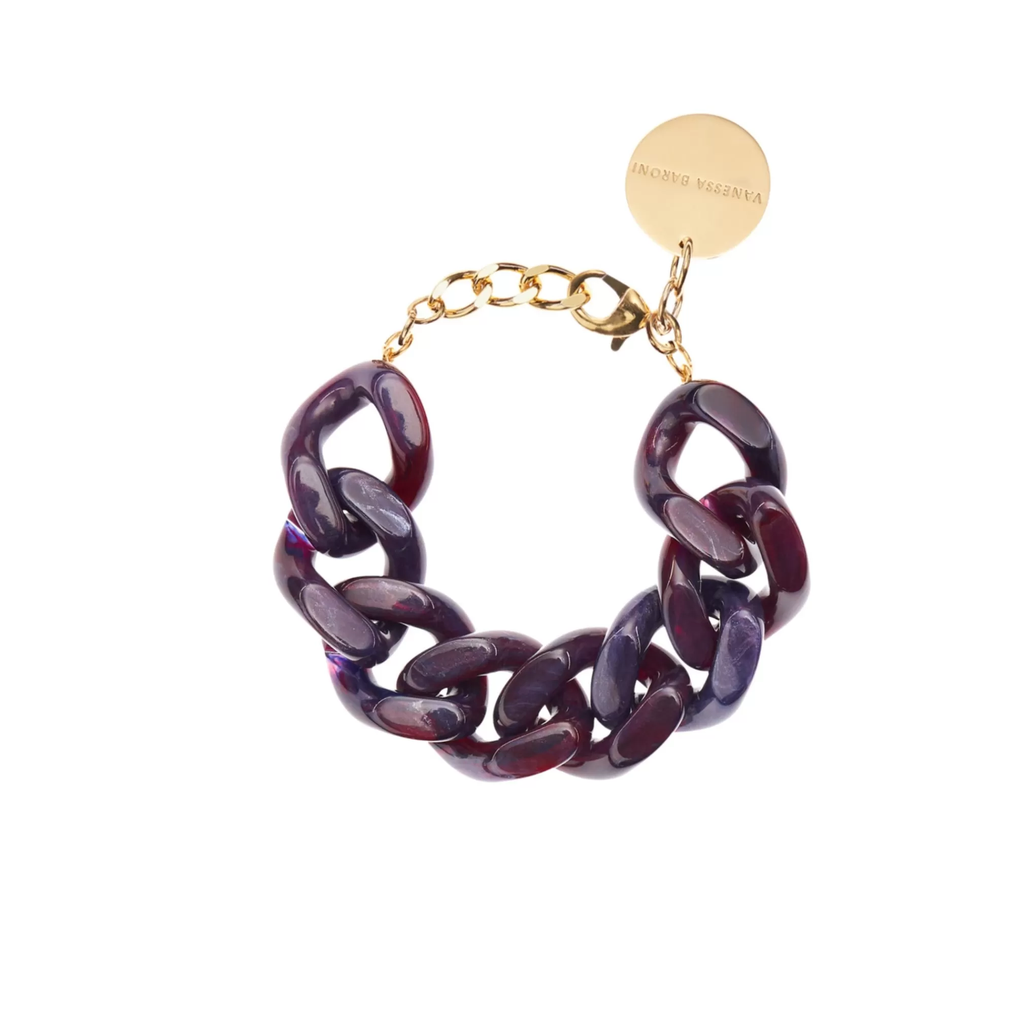 Store Vanessa Baroni Great Bracelet Aubergine Marble