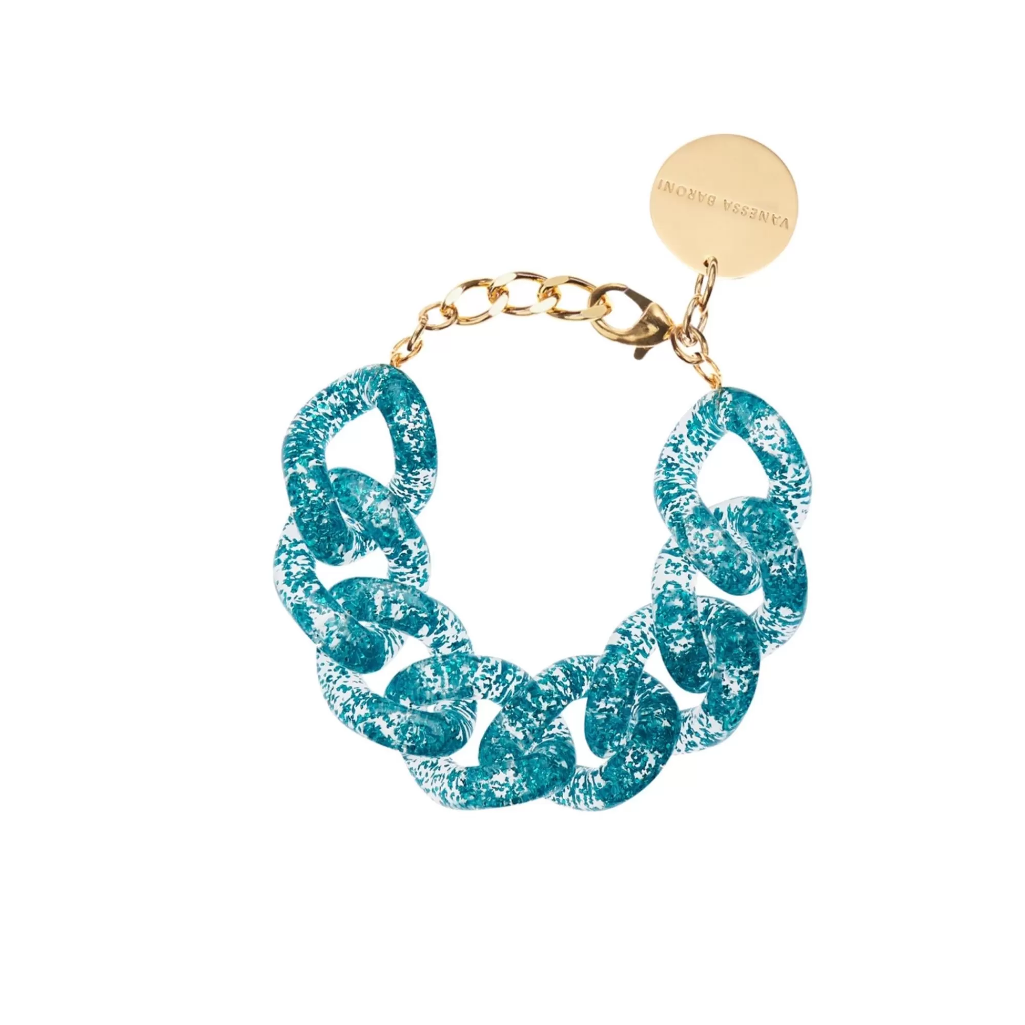 Shop Vanessa Baroni Great Bracelet Blue Glitter