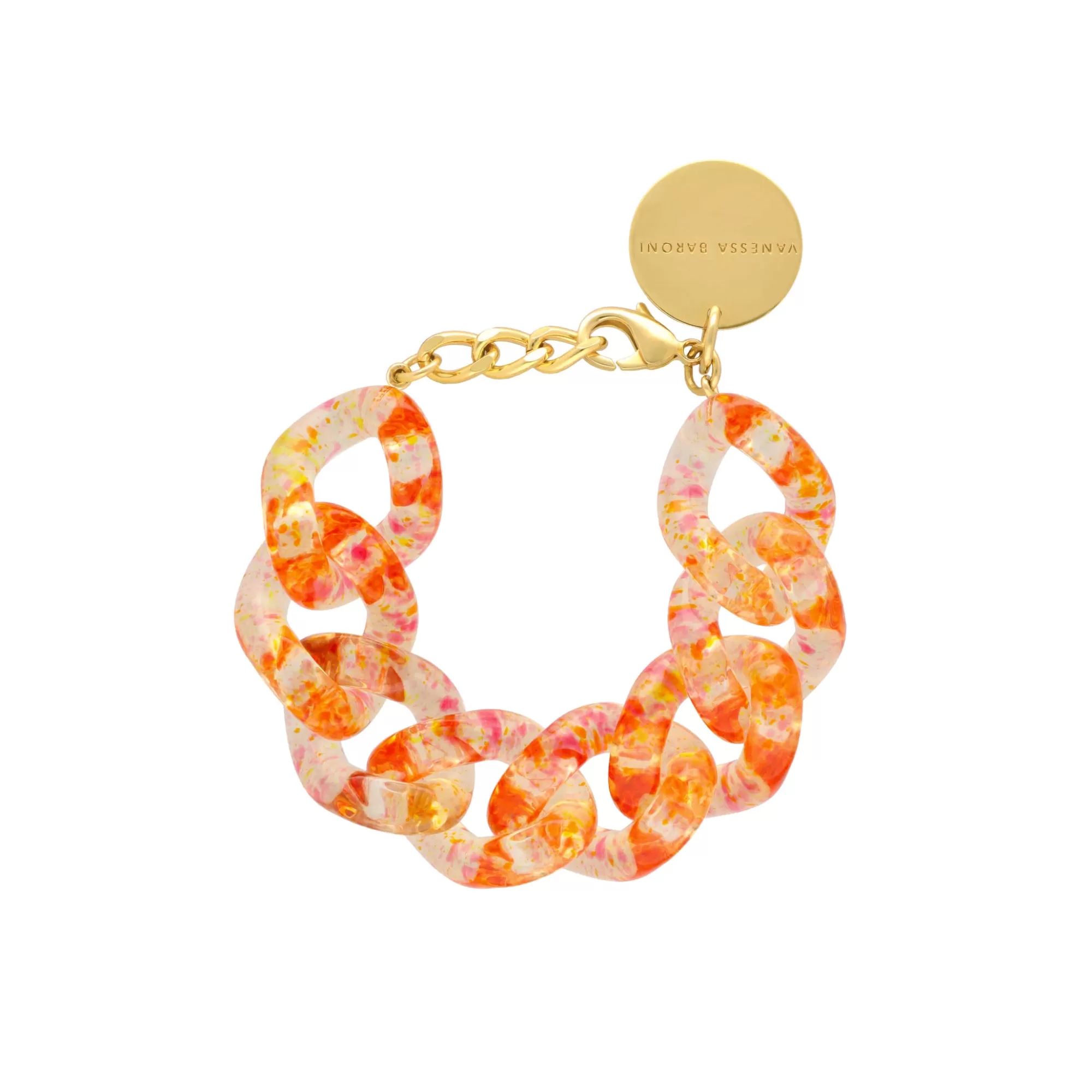 New Vanessa Baroni Great Bracelet Confetti Orange