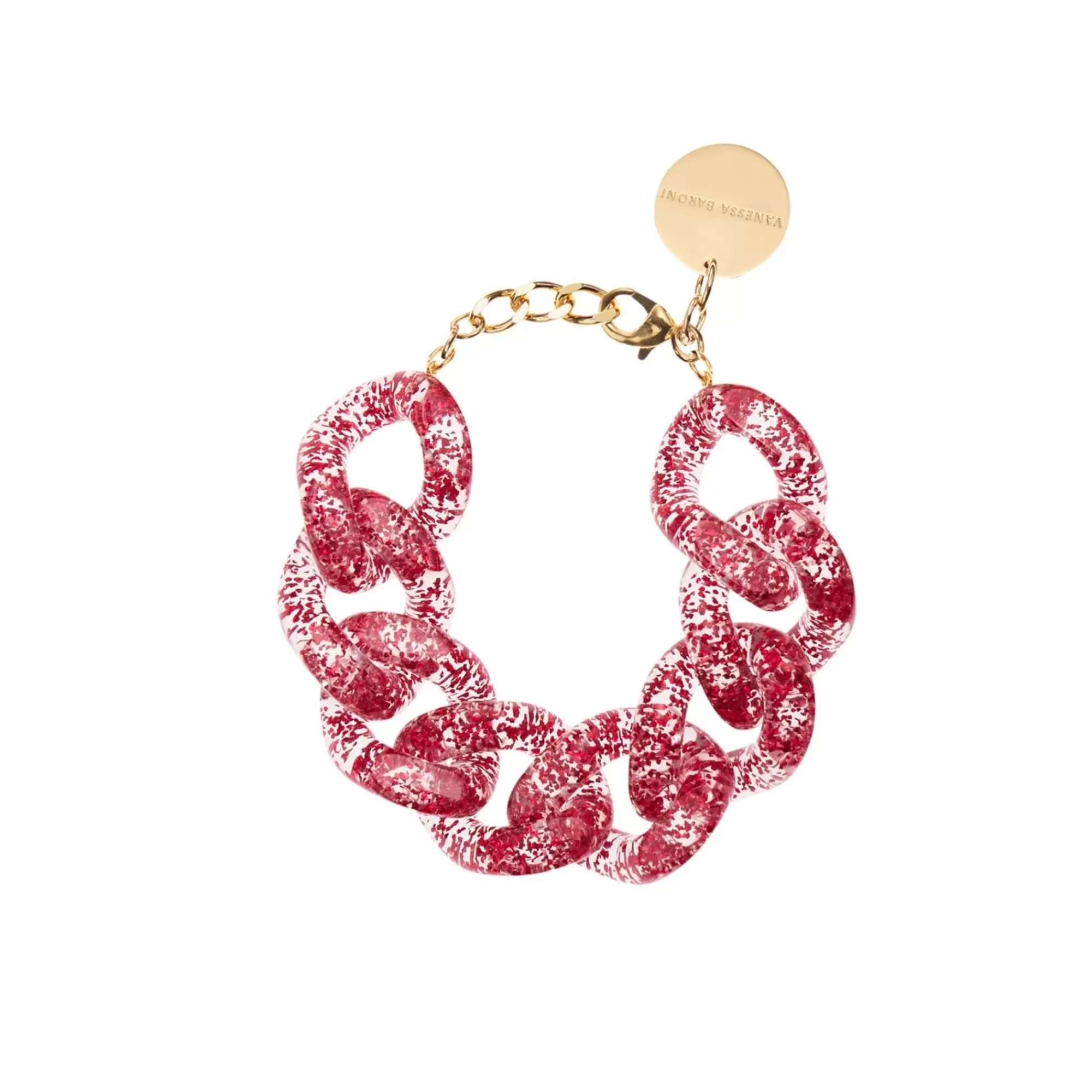 Best Vanessa Baroni Great Bracelet Red Glitter