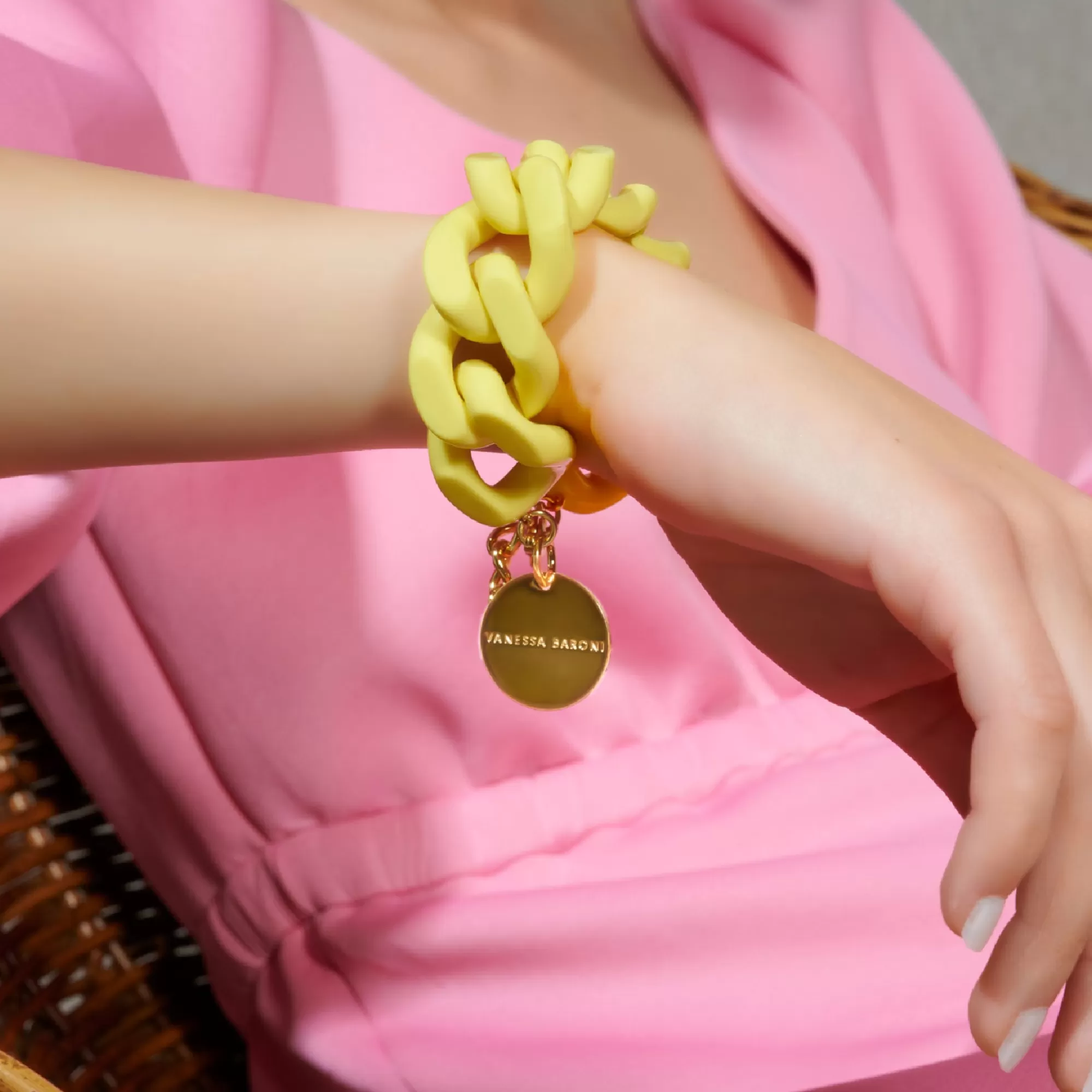 Hot Vanessa Baroni Great Bracelet Yellow