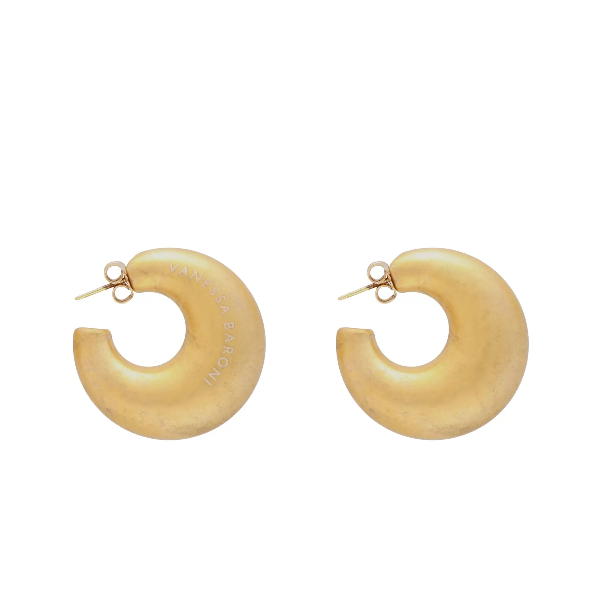 Best Sale Vanessa Baroni Moon Earring Gold Vintage