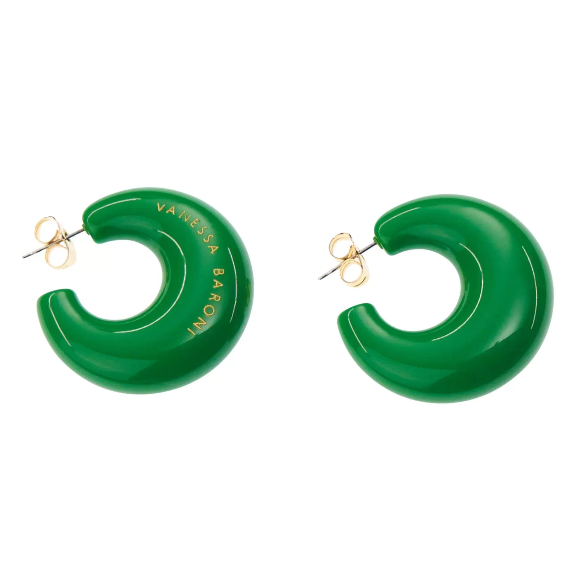 Cheap Vanessa Baroni Moon Earring Green