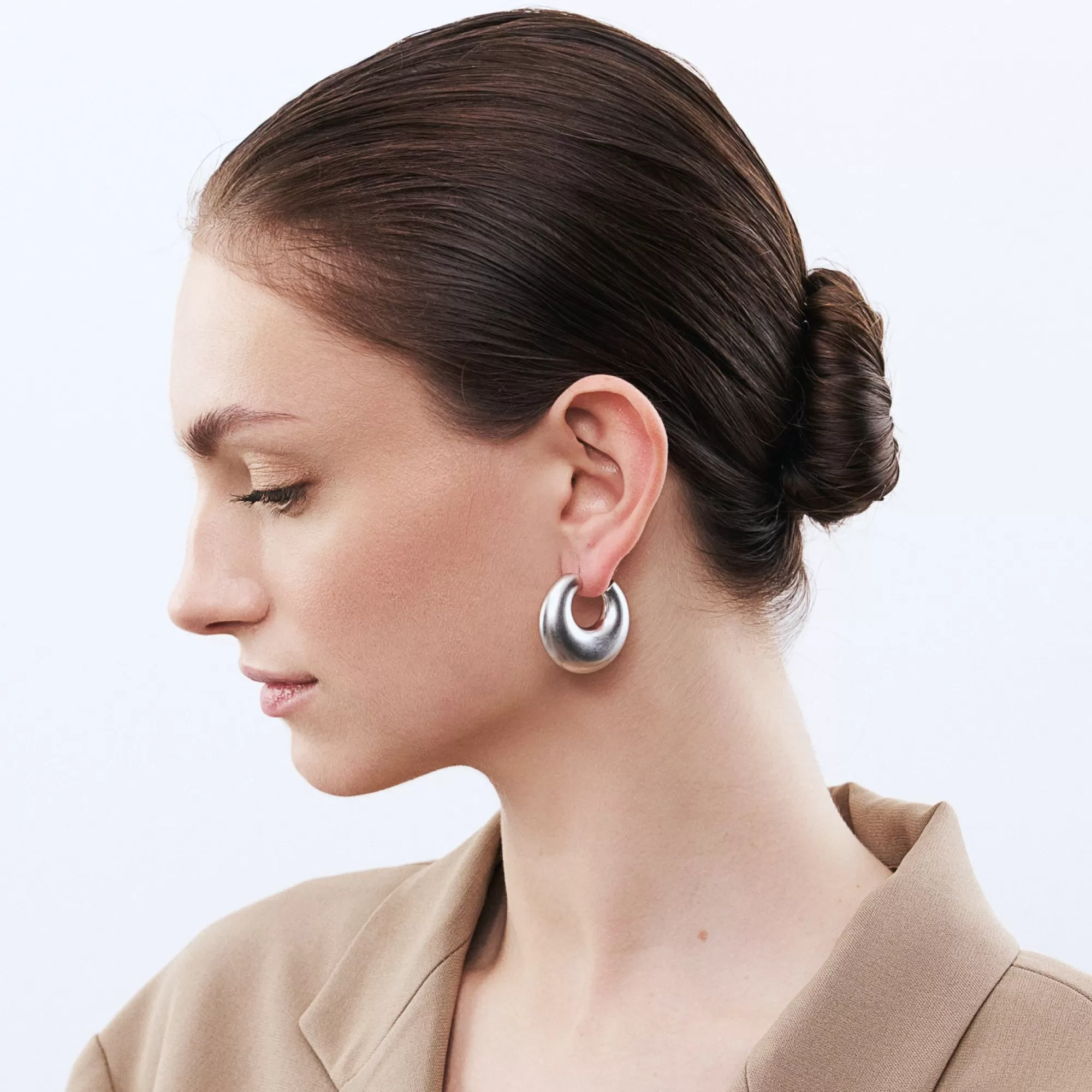 Outlet Vanessa Baroni Moon Earring Silver Vintage