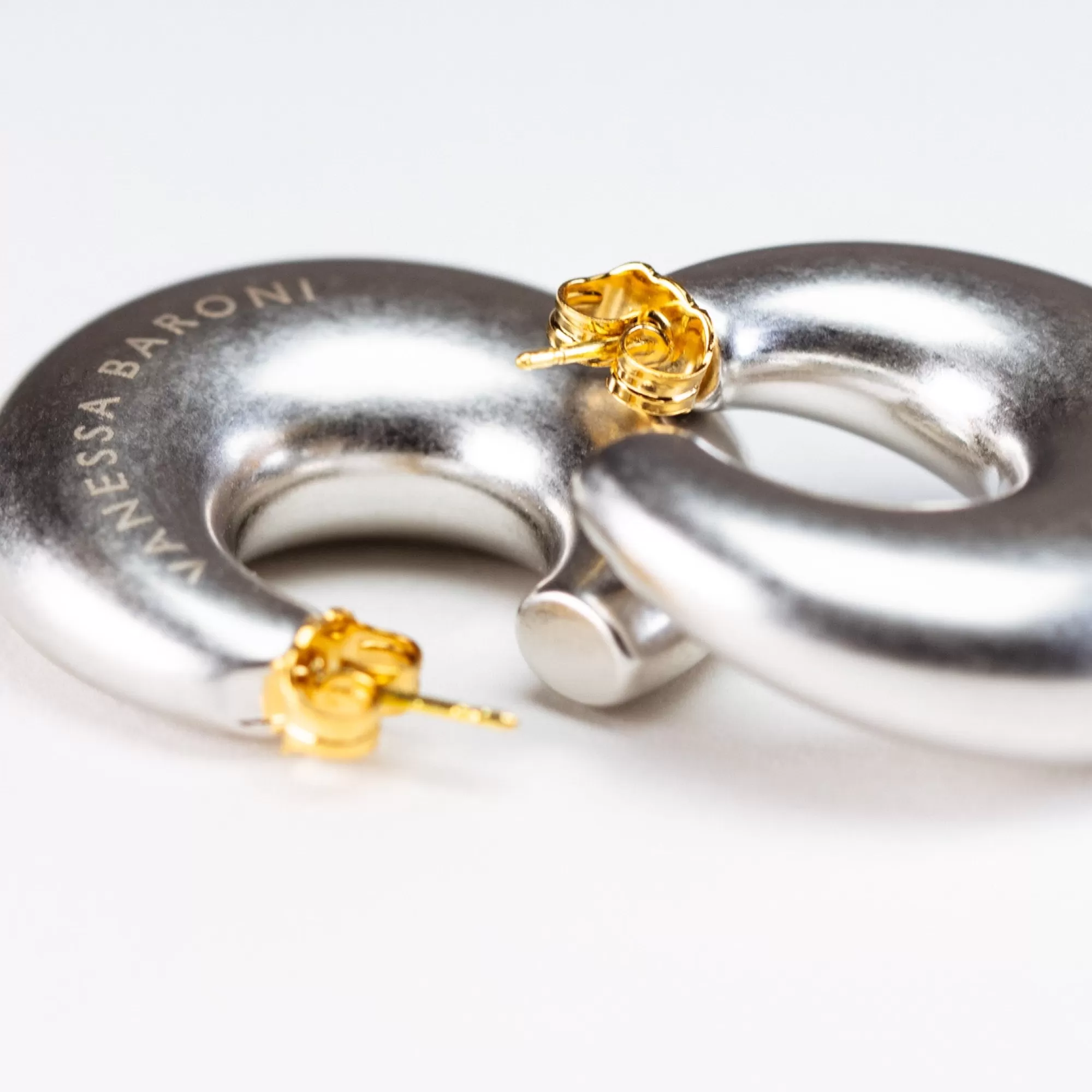 Outlet Vanessa Baroni Moon Earring Silver Vintage