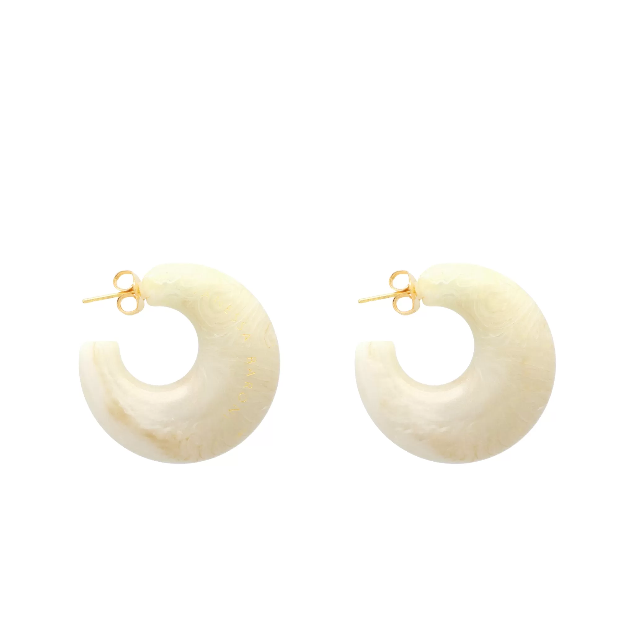 Sale Vanessa Baroni Moon Earring White Marble