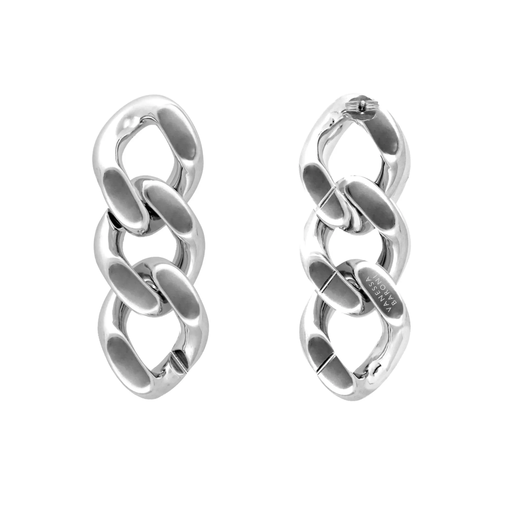 Best Sale Vanessa Baroni New Flat Chain Earring Silver