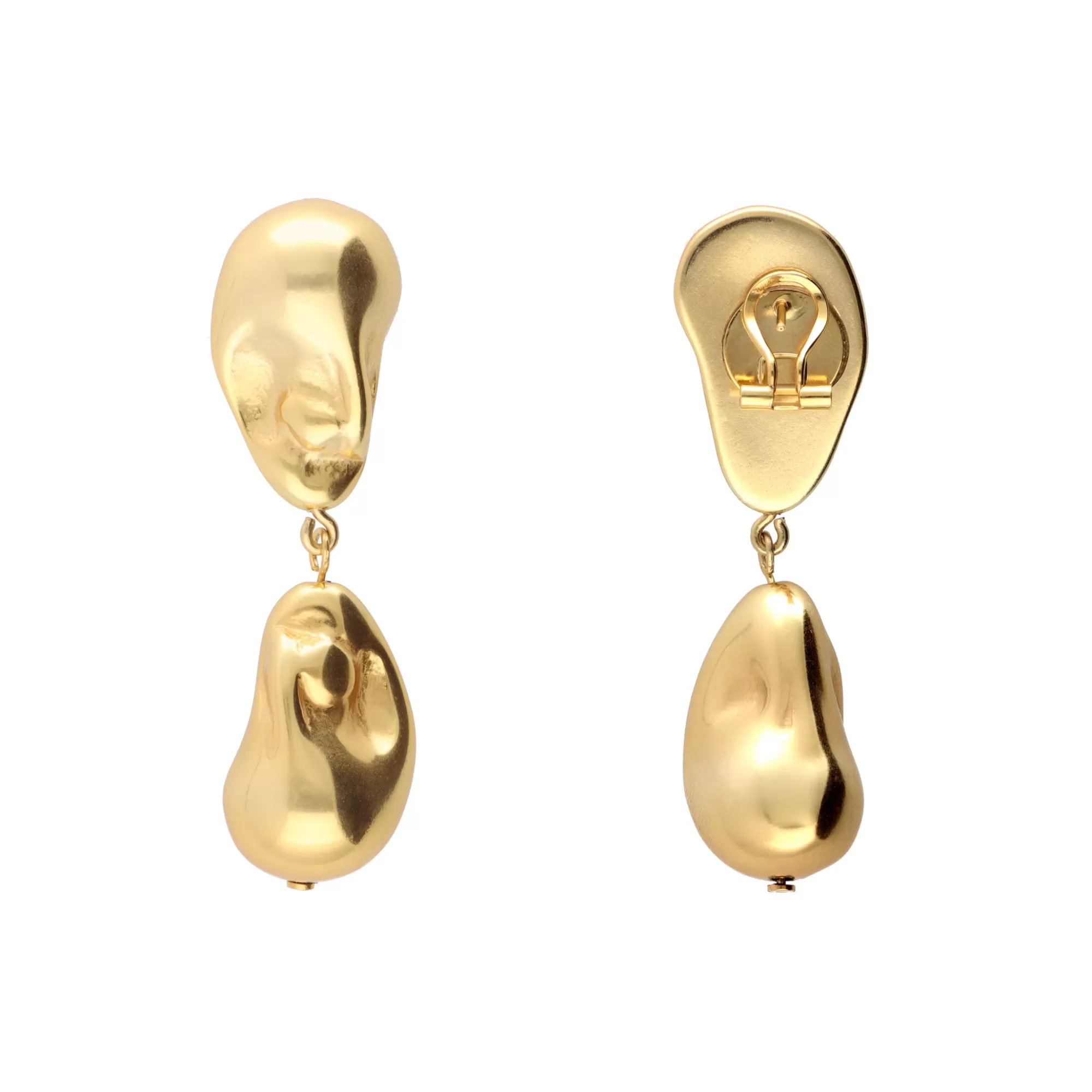 Shop Vanessa Baroni Nugget Earring Gold