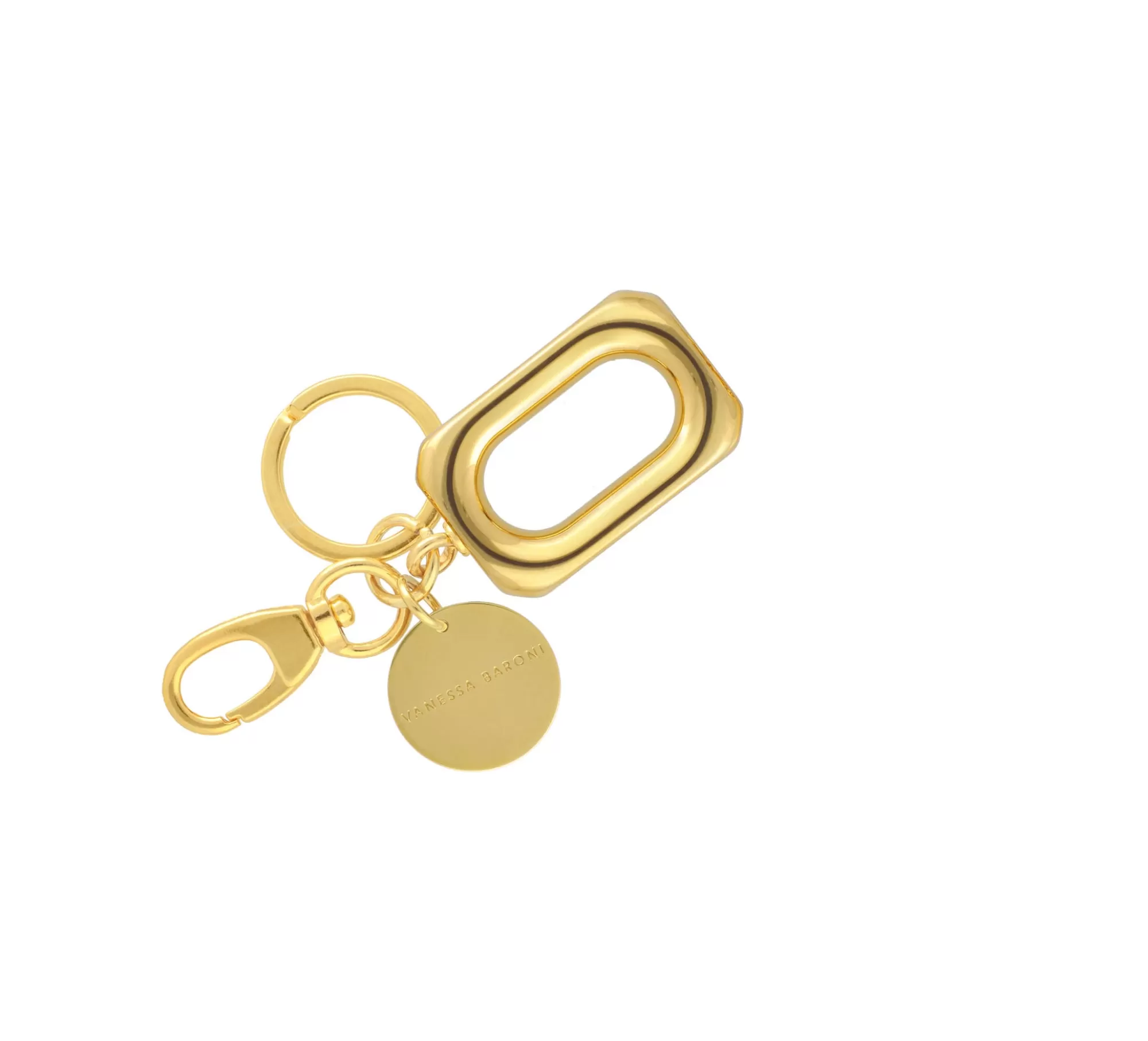 Best Vanessa Baroni One Square Key Ring Gold