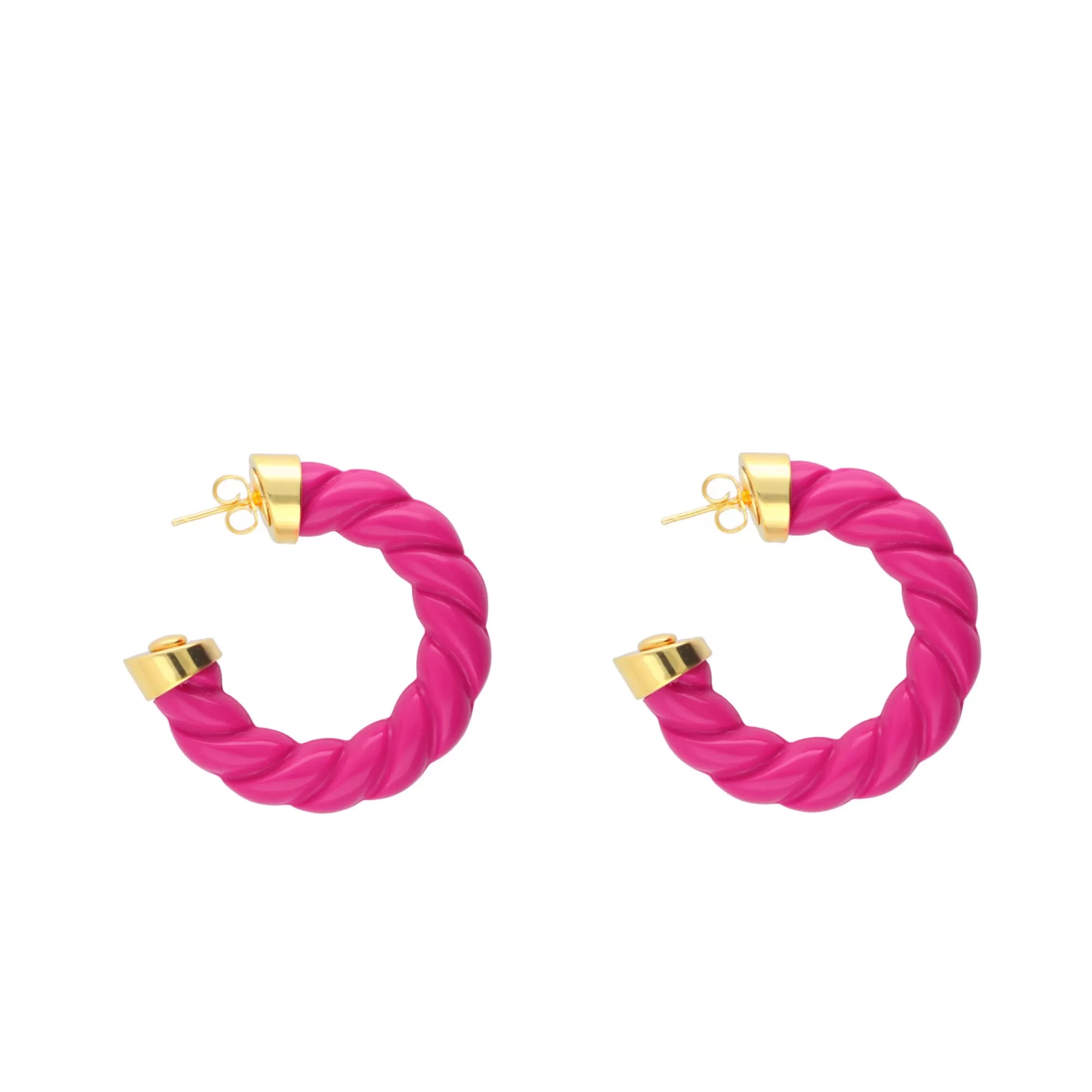 Clearance Vanessa Baroni Rope Earring Fuchsia