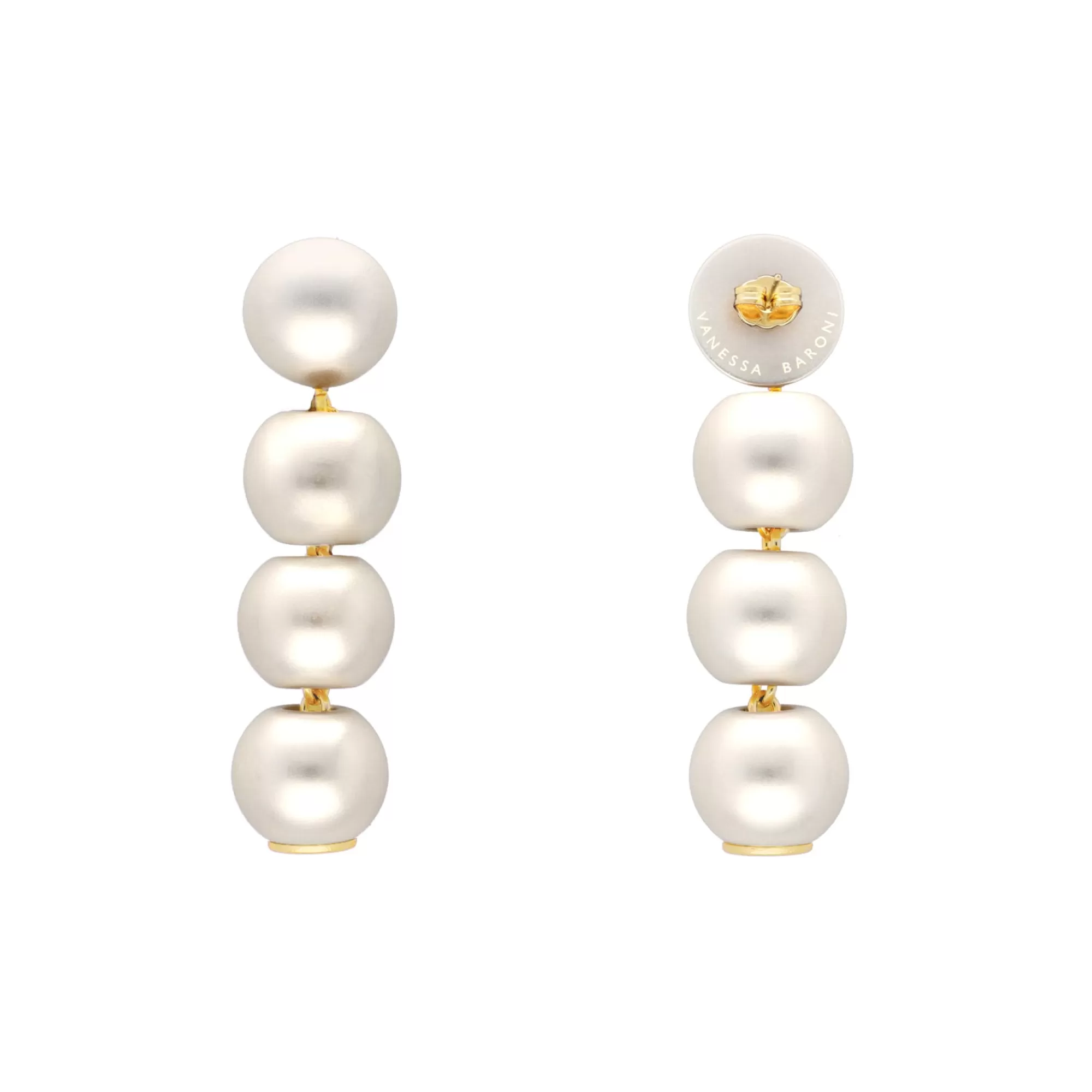 Best Vanessa Baroni Small Beads Earring Pearl