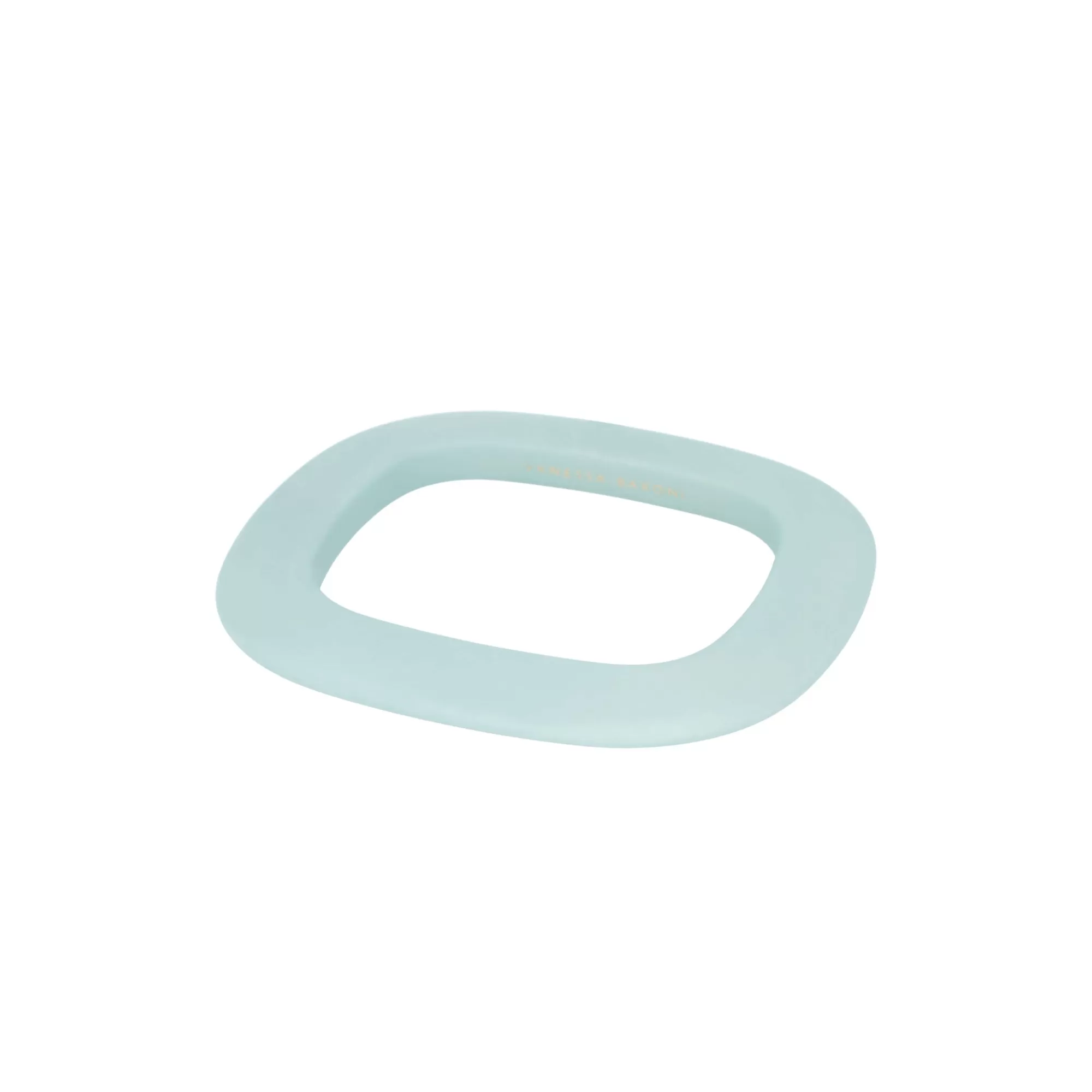 Store Vanessa Baroni Squared Bangle Matt Baby Blue