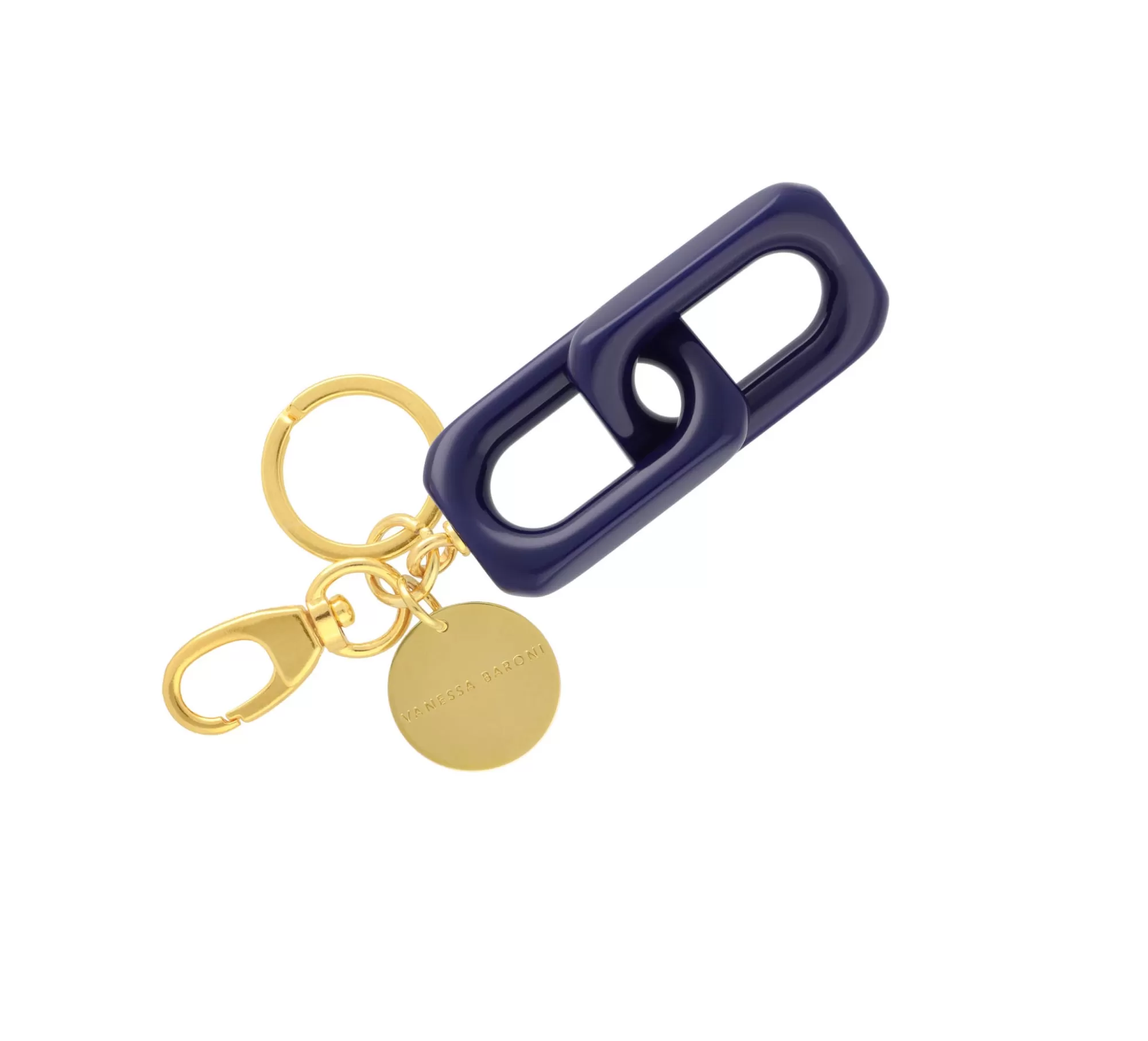 Cheap Vanessa Baroni Squared Key Ring Navy