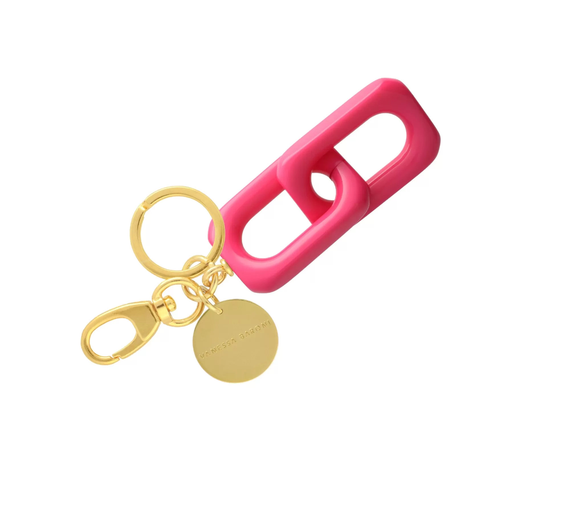 Outlet Vanessa Baroni Squared Key Ring Pink